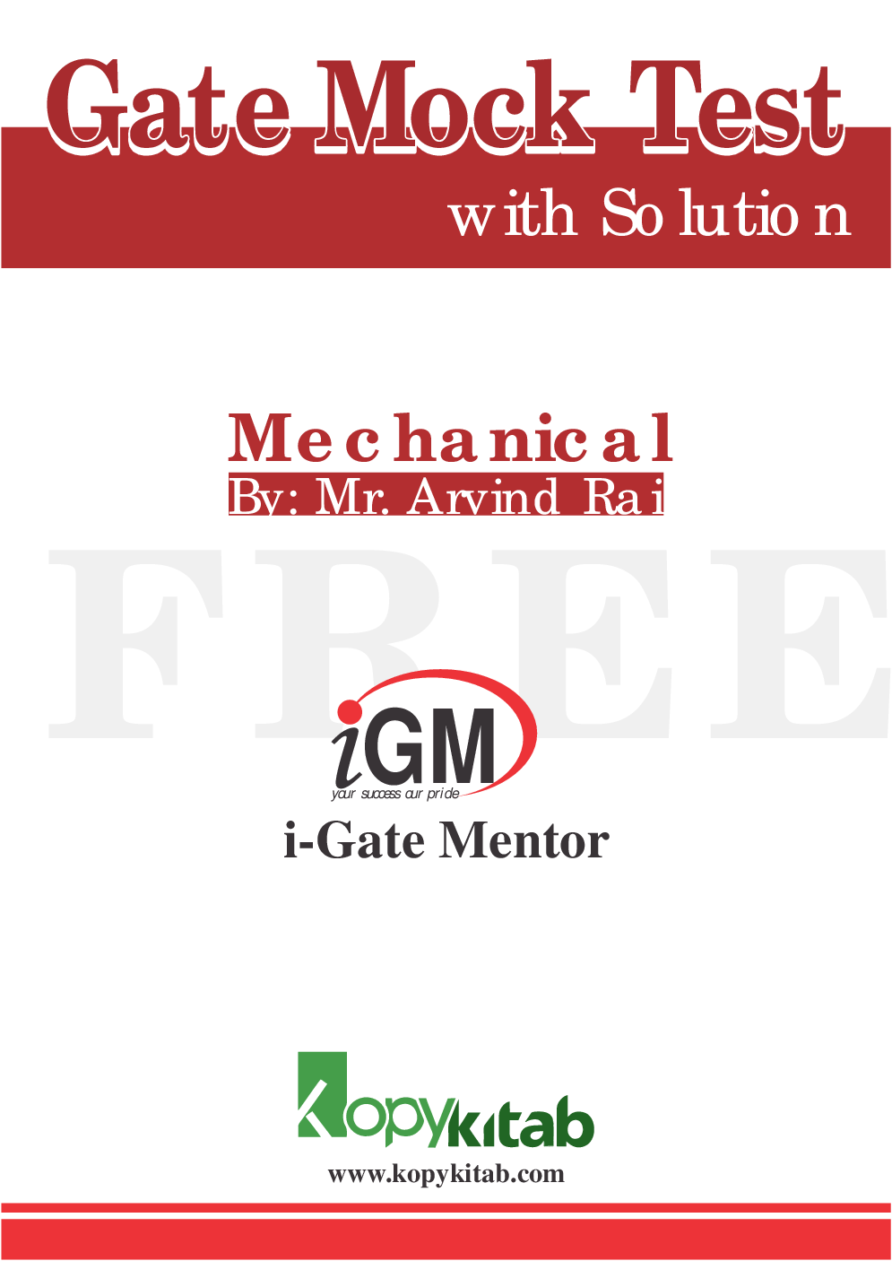 Free iGate Mock Test Mechanical I - Page 1
