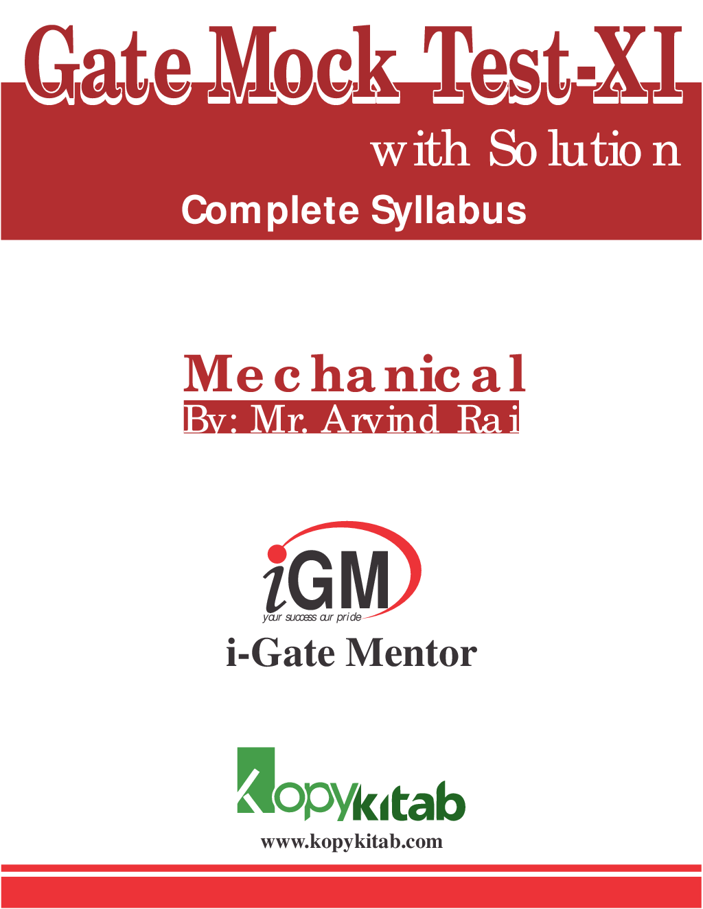 iGate Mock Test Mechanics XI - Page 1