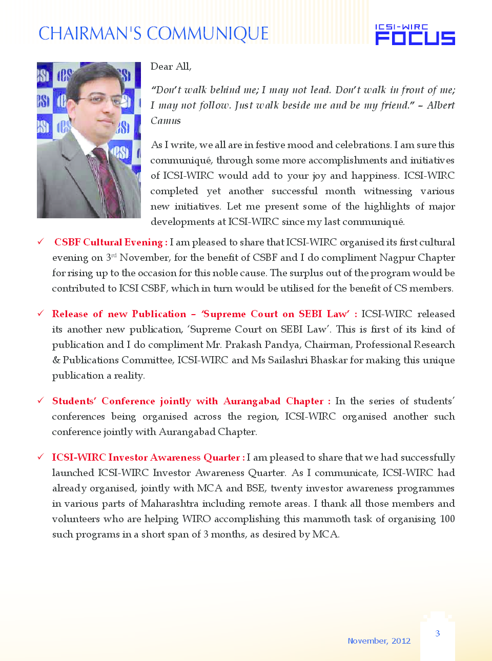 e-Focus November 2012 by CS - Page 2