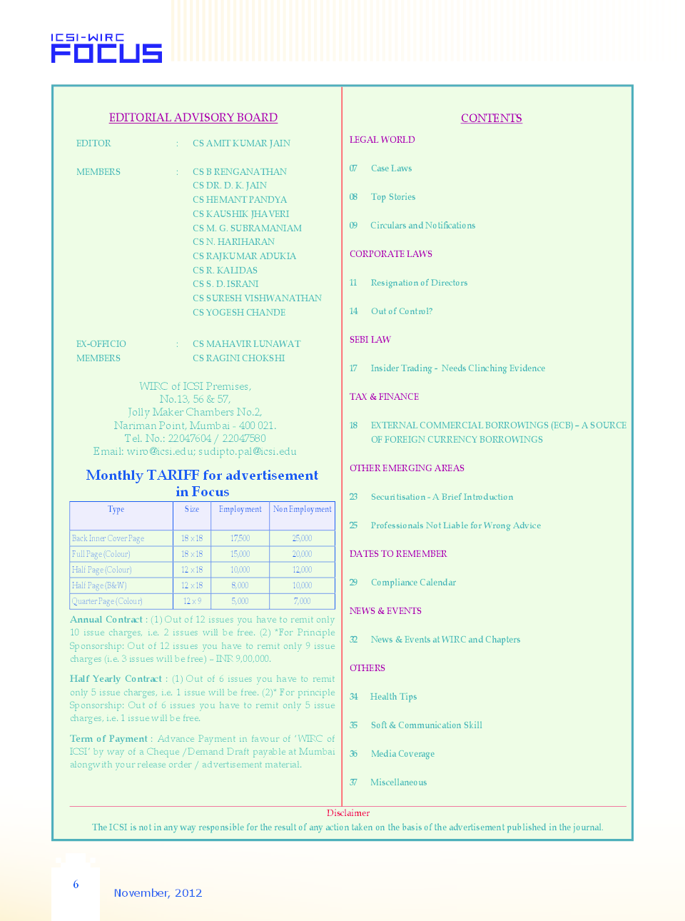 e-Focus November 2012 by CS - Page 5