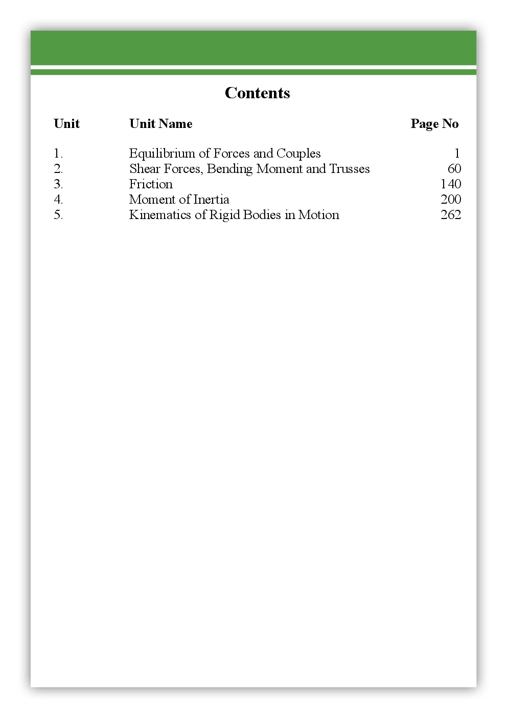Bookmark - Engineering Mechanics - CSVTU - Previous Year Solved Question Paper - Page 5