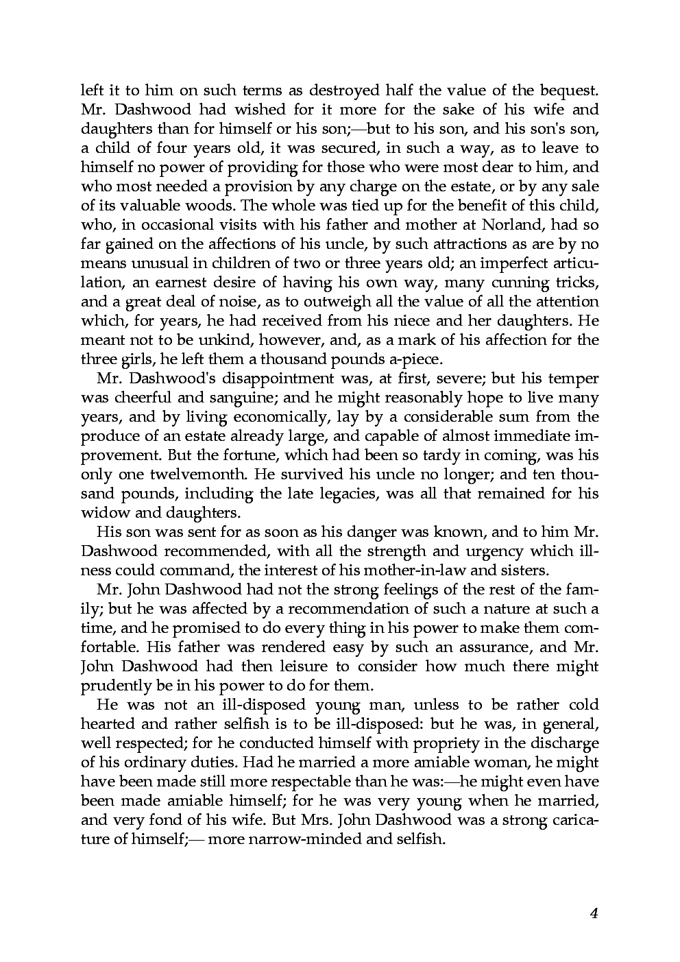  Sense and Sensibility eBook By Jane Austin - Page 3