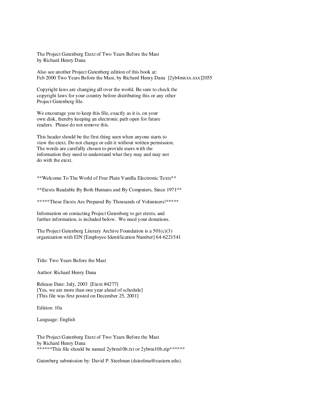 Two years before the Mast eBook By Richard, Henry, Dana - Page 2