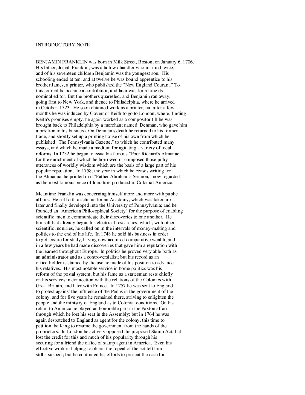 The Autobiography of Benjamin Franklin eBook By Benjamin Franklin  - Page 3