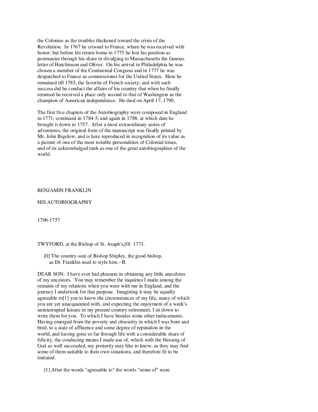 The Autobiography of Benjamin Franklin eBook By Benjamin Franklin  - Page 4