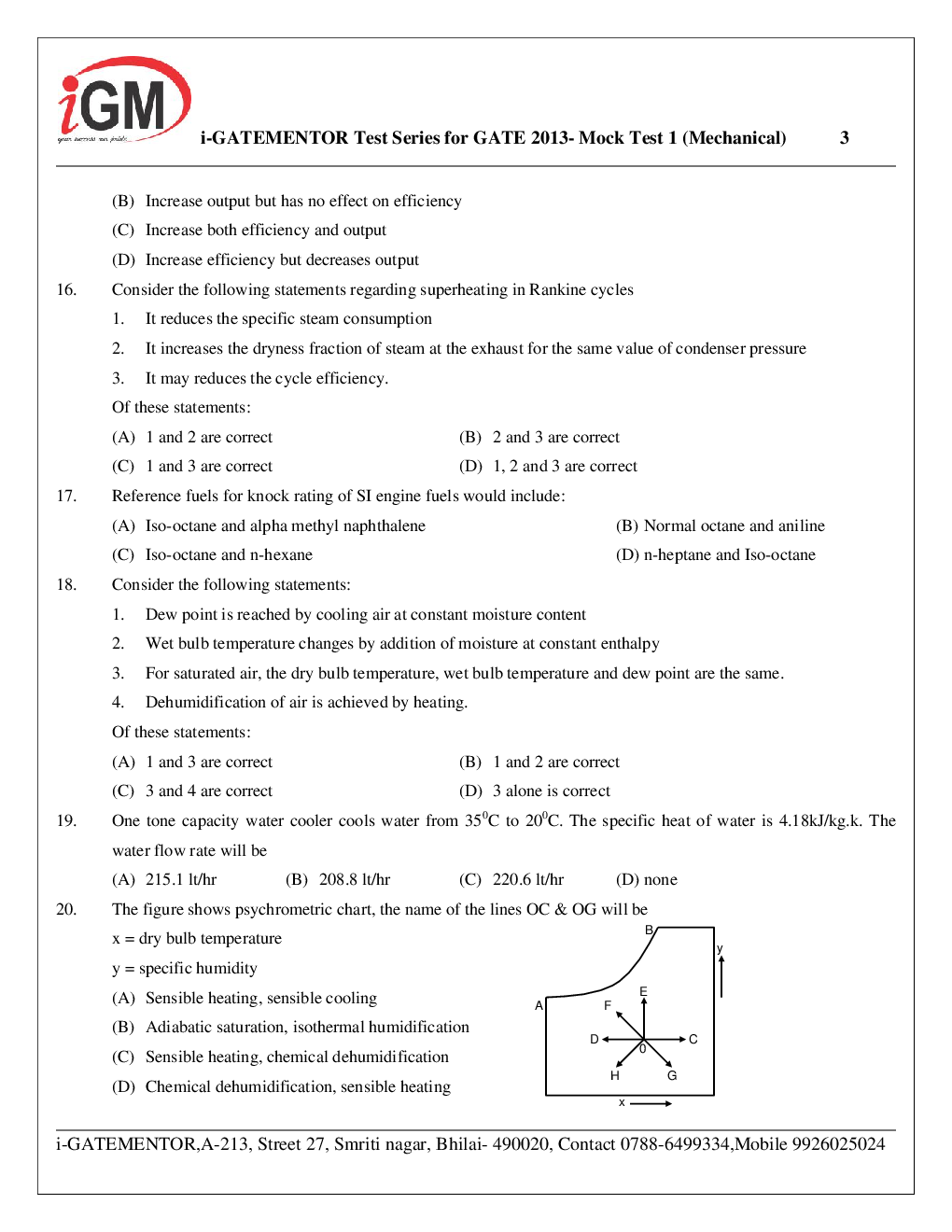 iGate Mechanical Mock Test I With Solution By Mr Arvind Rai - Page 4