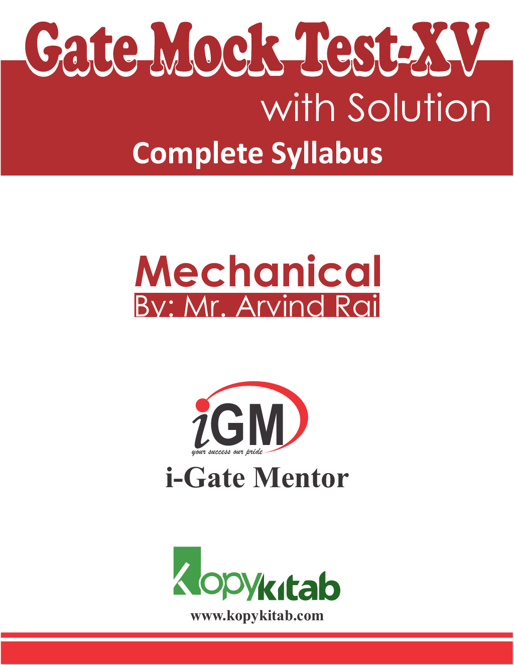 iGate Mechanical Mock Test XV With Solution - Page 1