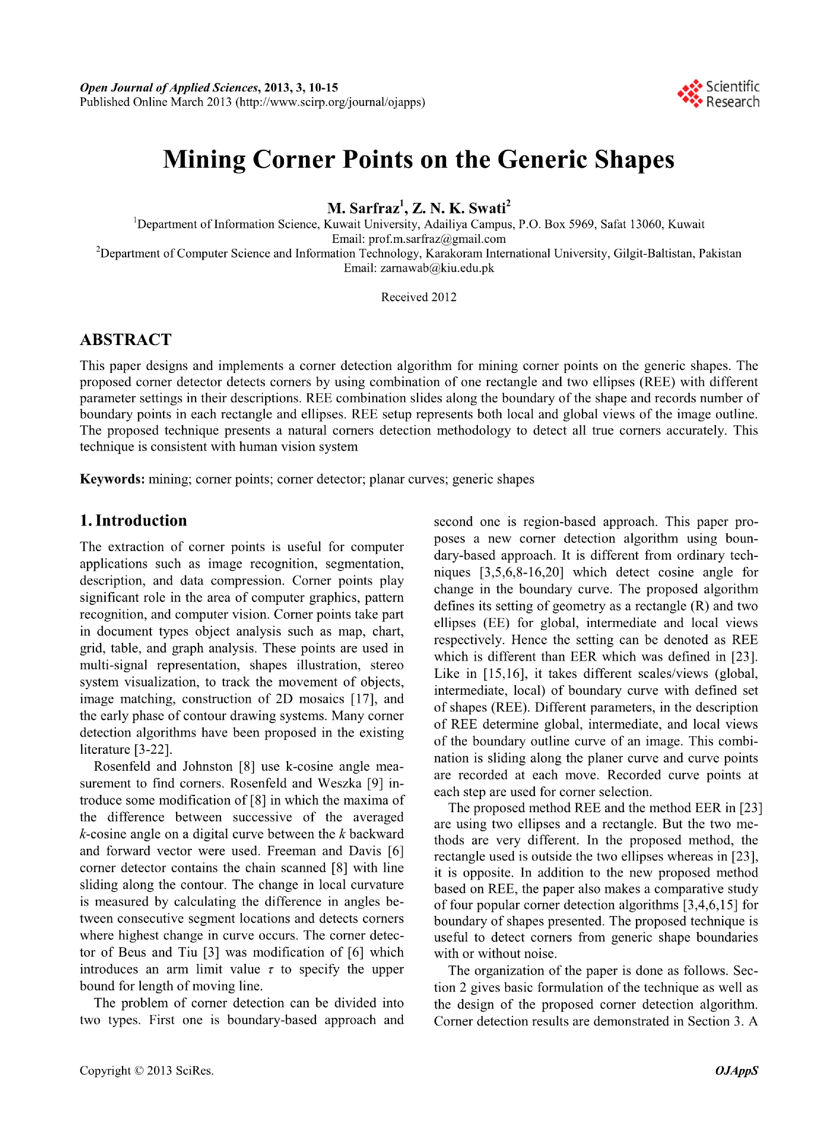 Mining Corner Points on the Generic Shapes Journal - Page 2
