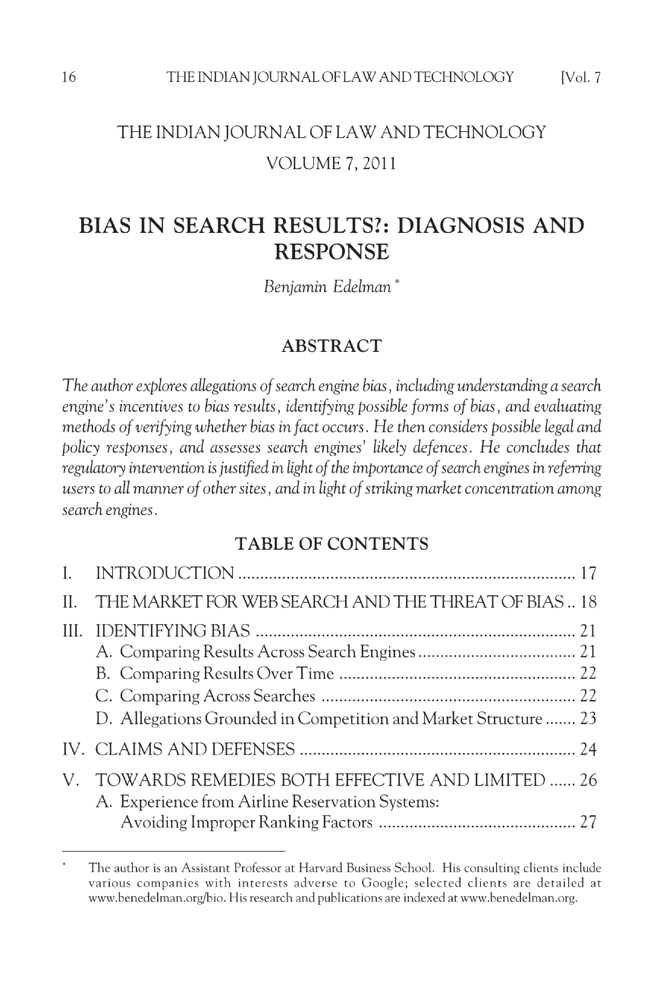 Bias in search results?: diagnosis and response - Page 2