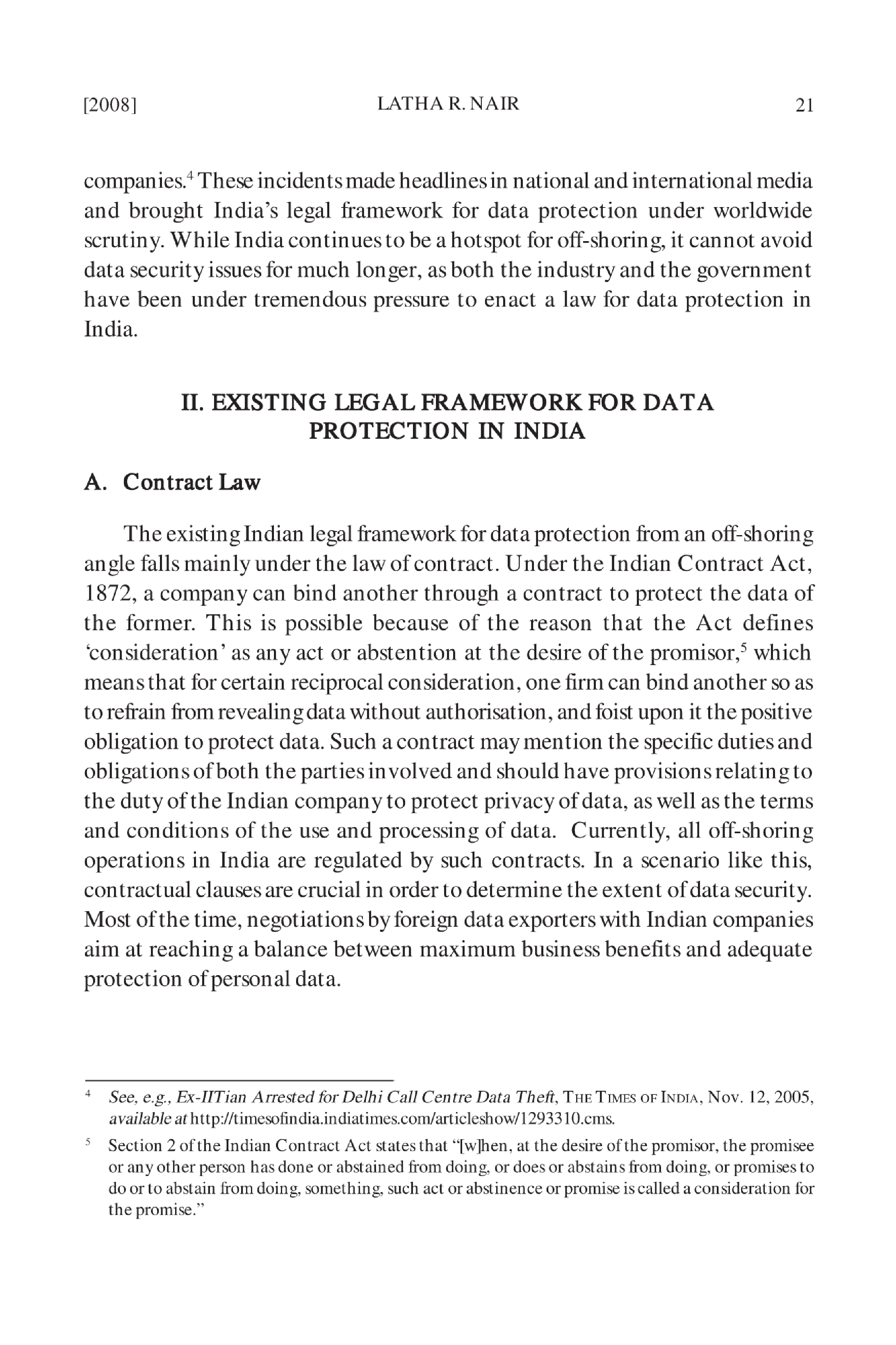Data protection efforts in india: blind leading the blind? Journal - Page 4