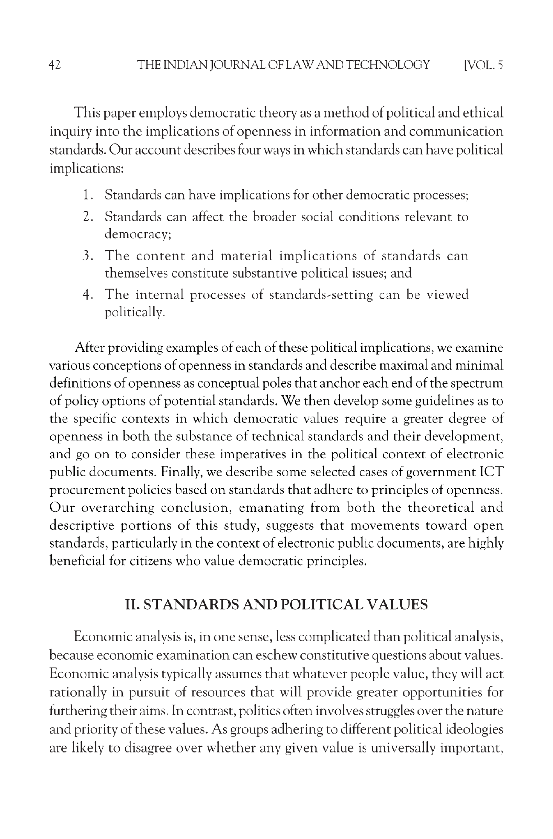 Open documents and democracy: a Political basis for open document Standards Journal - Page 5