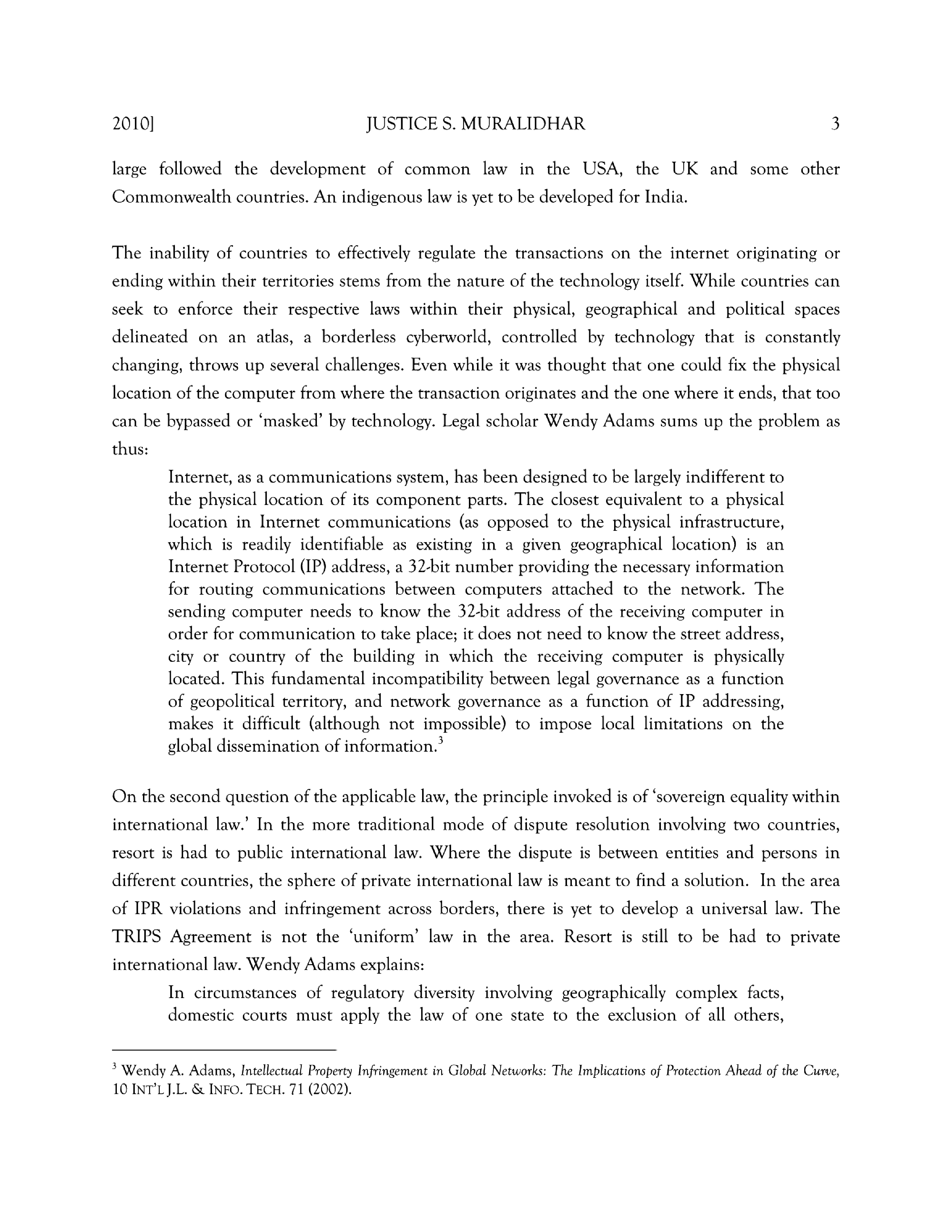 Jurisdictional issues in cyberspace Journal - Page 4