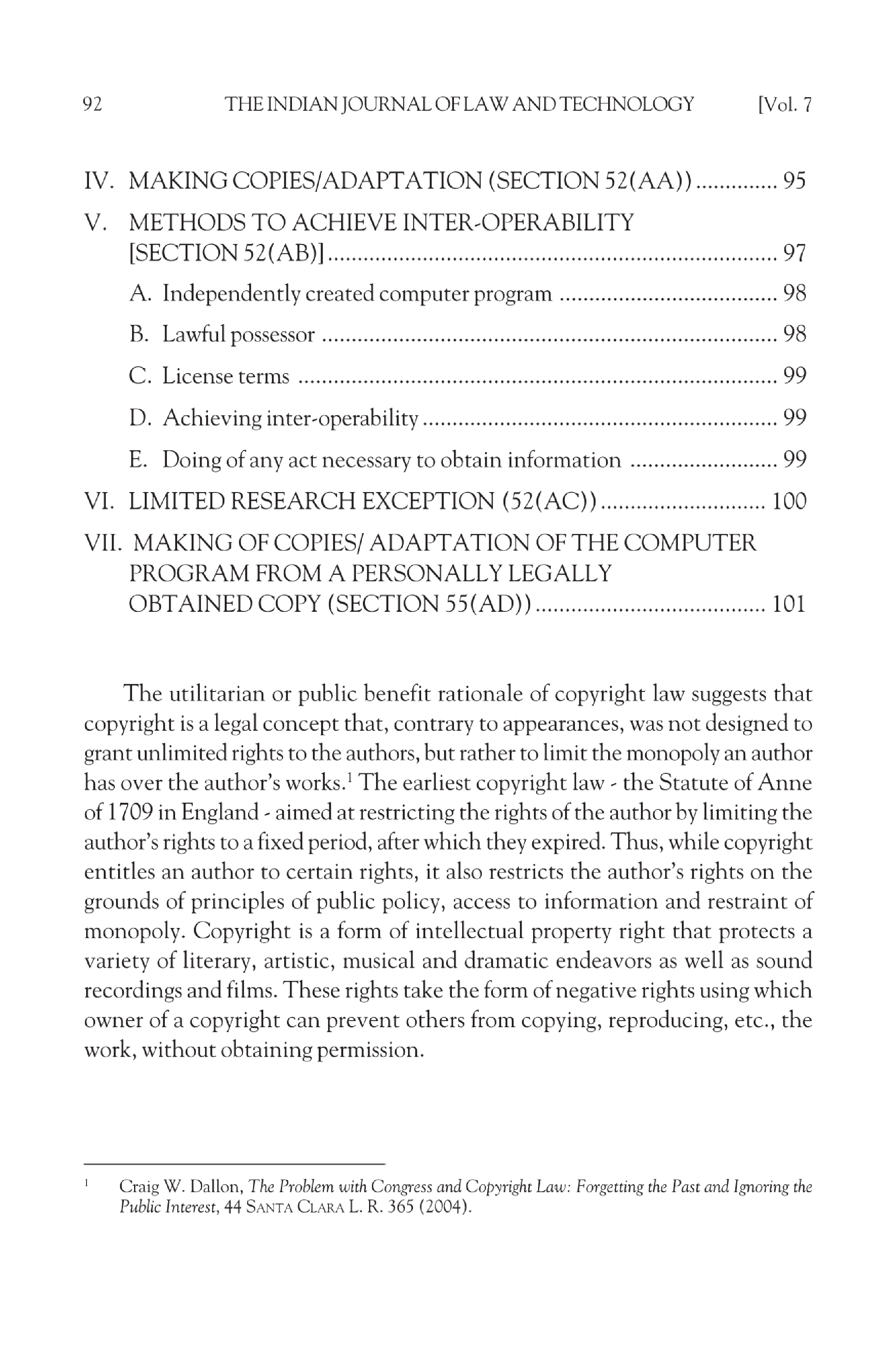 Fair dealing of computer programs in India Journal - Page 3