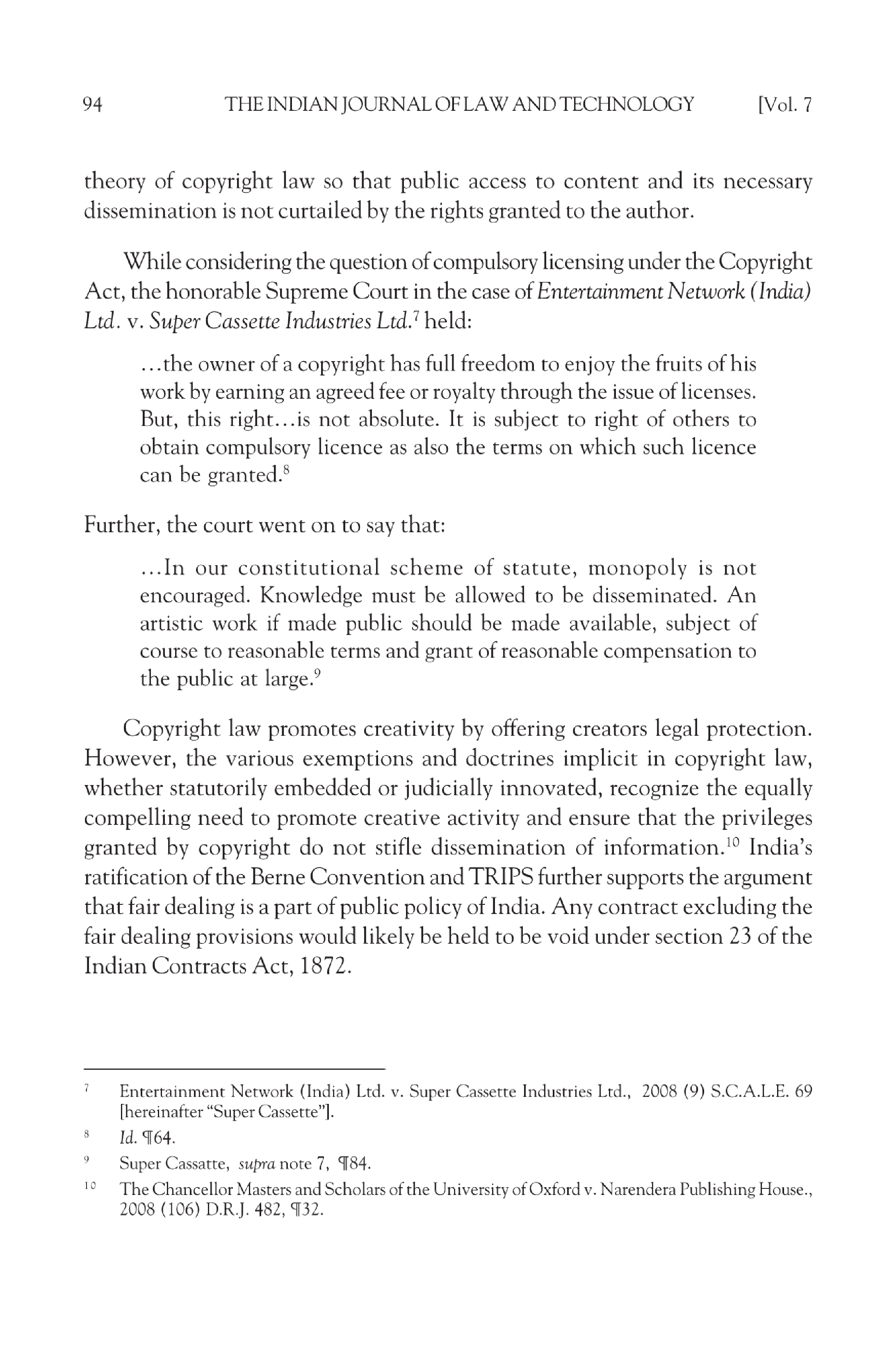 Fair dealing of computer programs in India Journal - Page 5