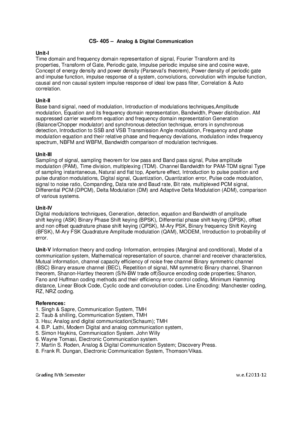 BE 4th Sem Syllabus of all Branches for RGPV - Page 5