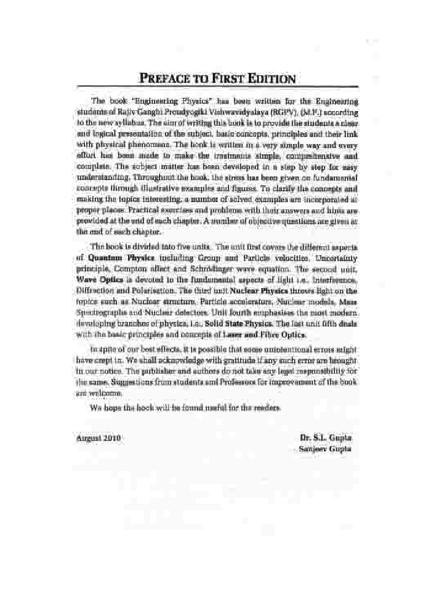 Engineering Physics by Dr. S.L. Gupta and Sanjeev Gupta - Page 4