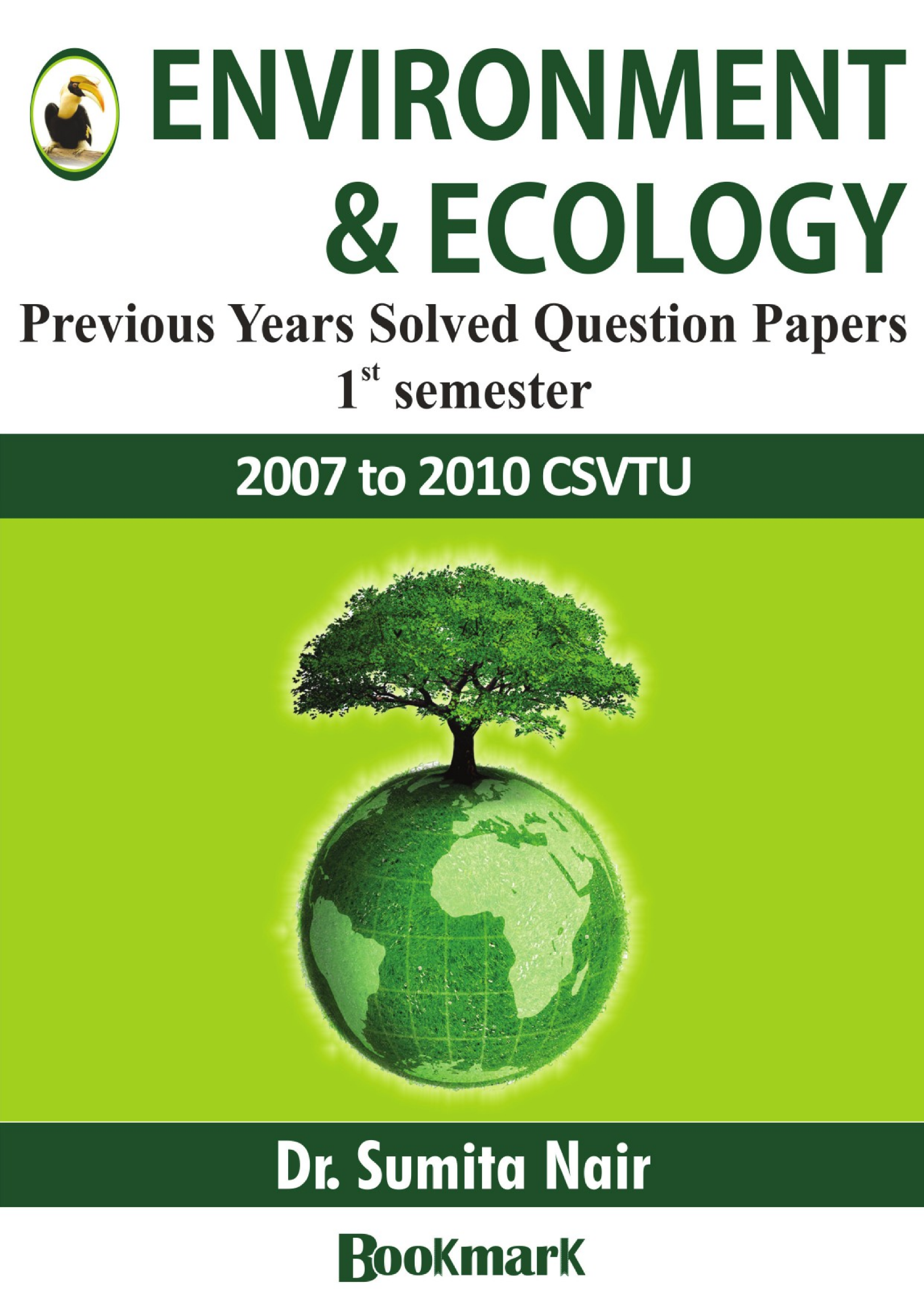 BookMark - Envoirment and Ecology - CSVTU - Previous Years Solved Question Papers - Page 1