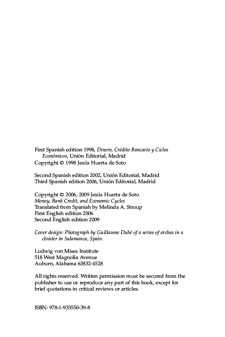 Money, Bank Credit, and Economic Cycles eBook - Page 5