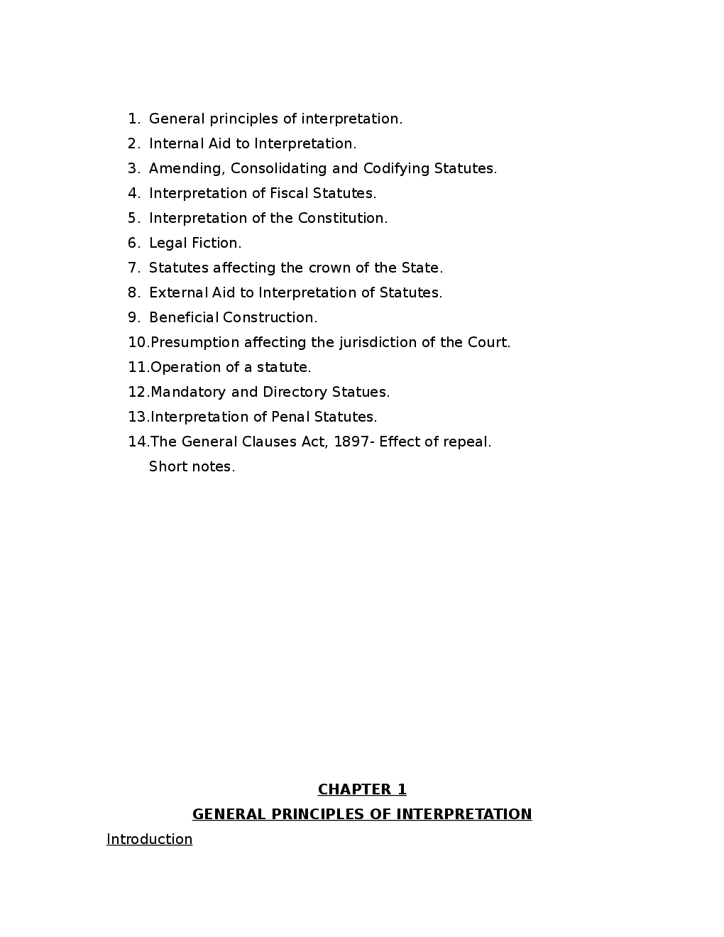 Interpretation of Statutes Notes - Page 4