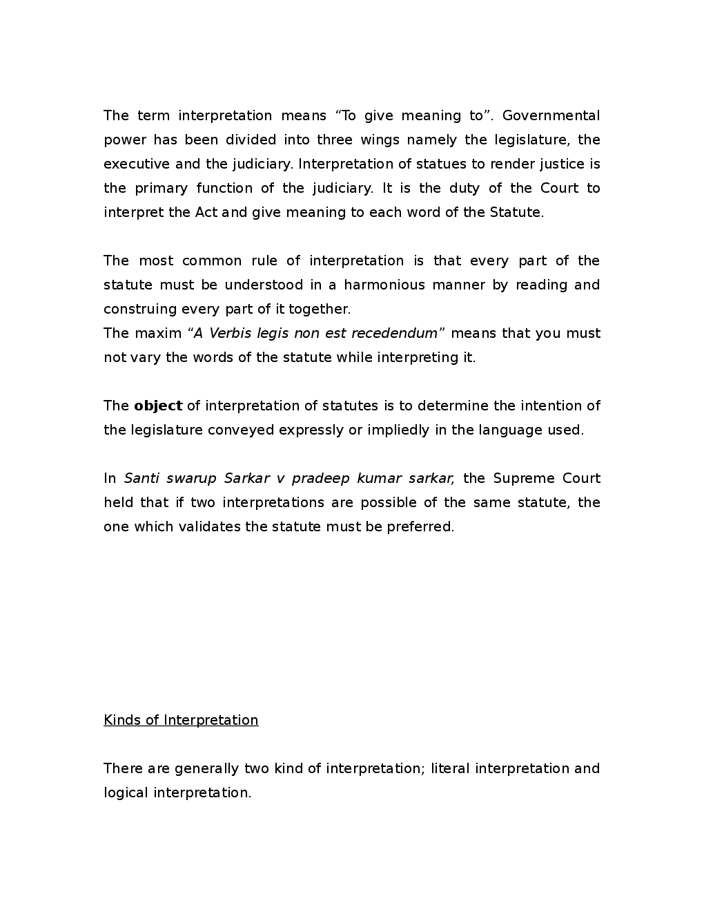 Interpretation of Statutes Notes - Page 5