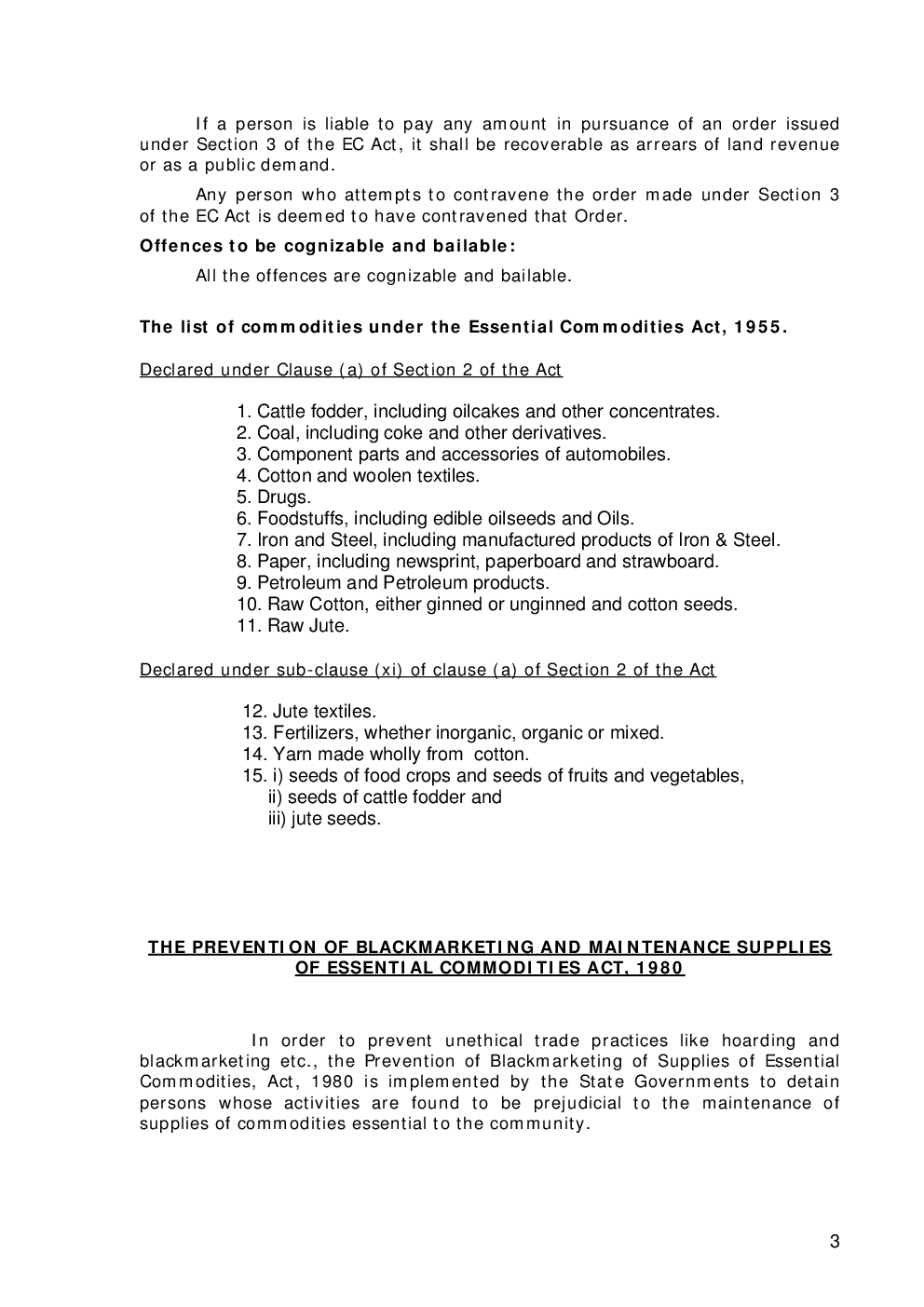 The Essential Commodities Act, 1955 Notes - Page 5