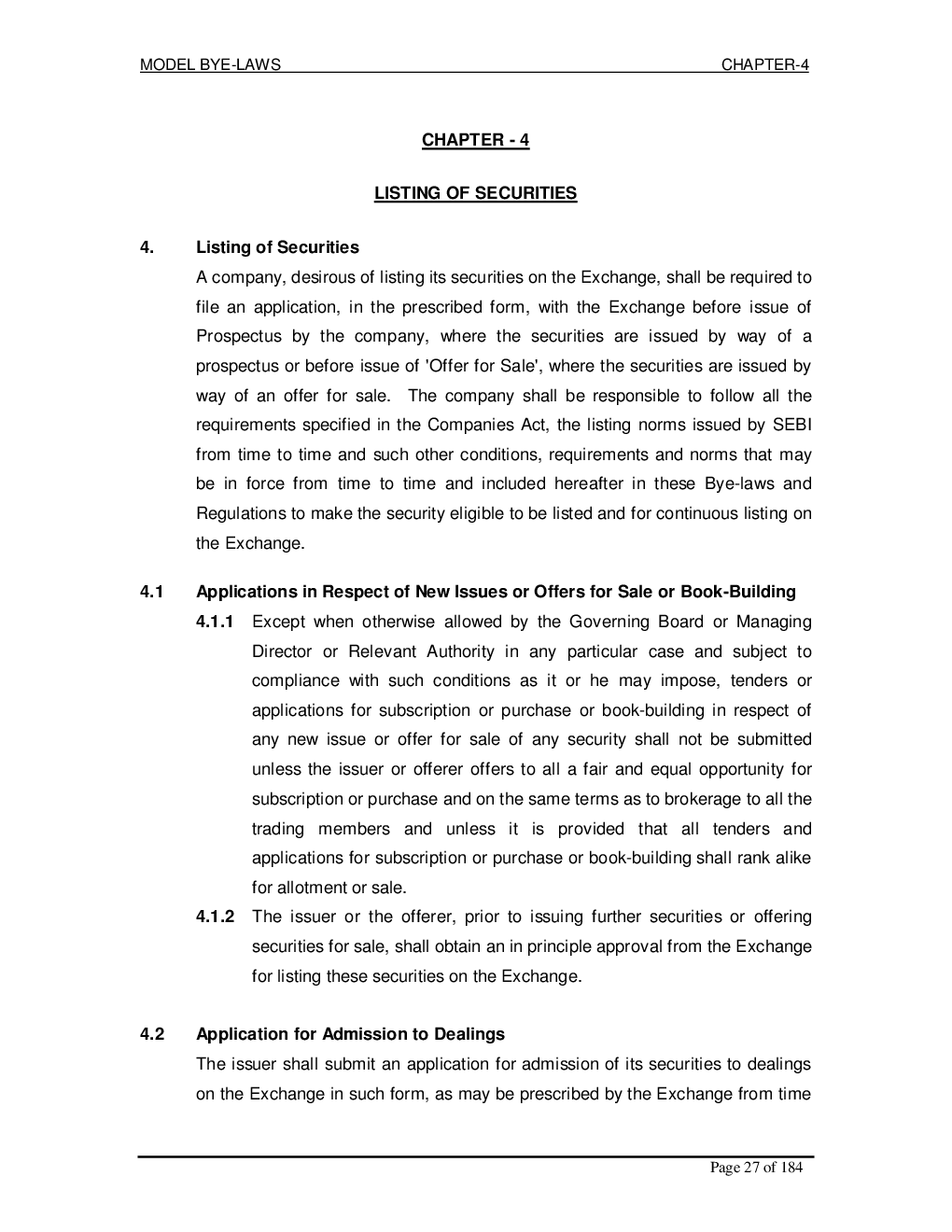 Listing of Securities Notes - Page 3