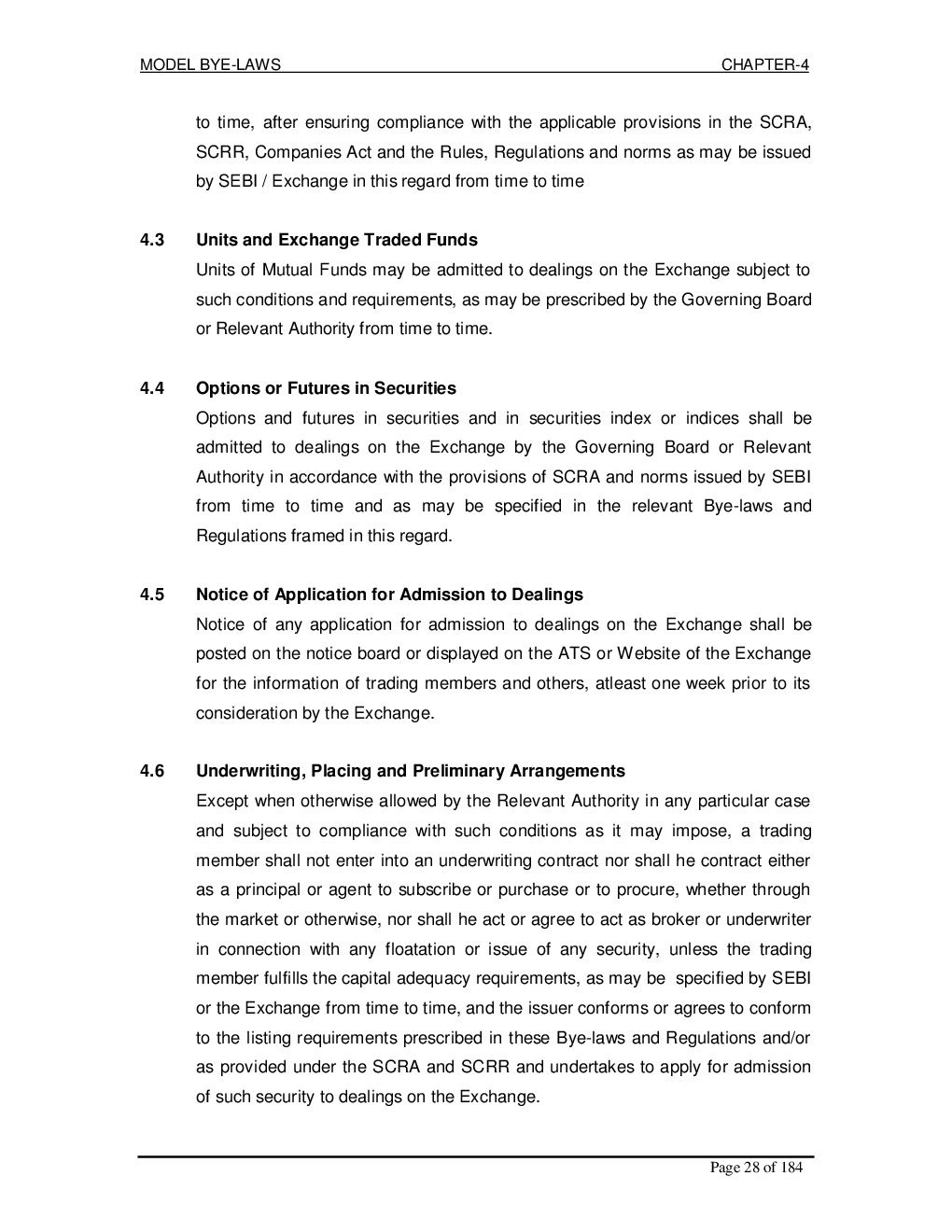Listing of Securities Notes - Page 4