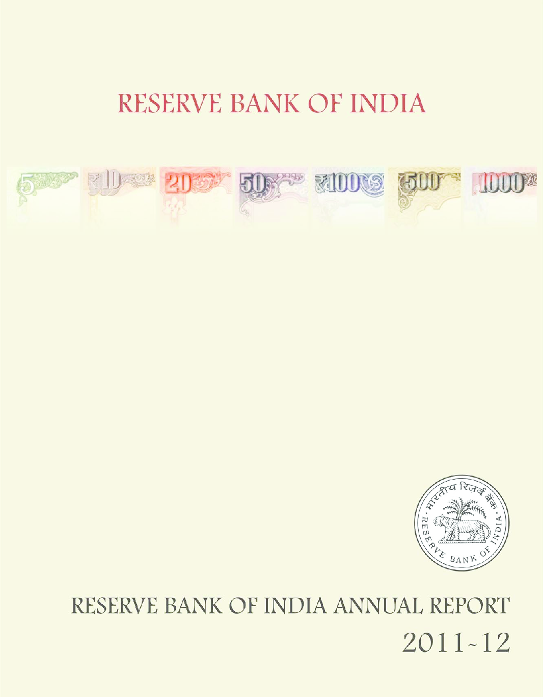 Reserve Bank of India Act, 1934 Notes - Page 1