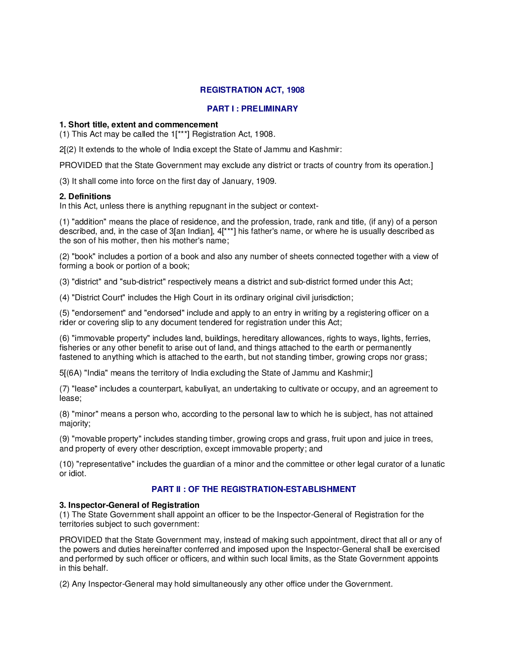 Registration Act, 1908 Notes - Page 3