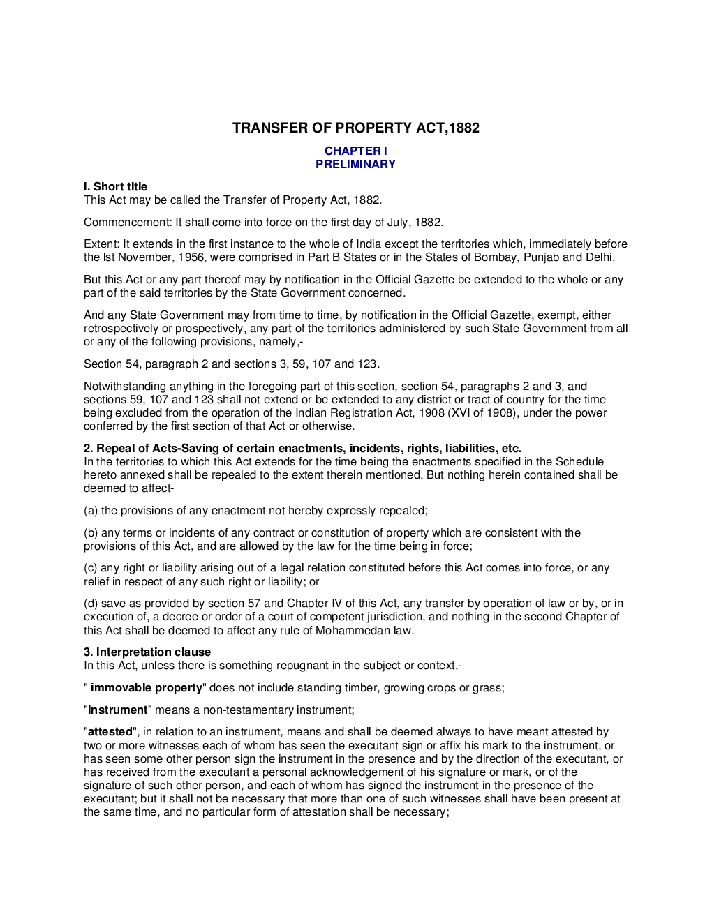 Transfer of Property Act, 1882 Notes - Page 3