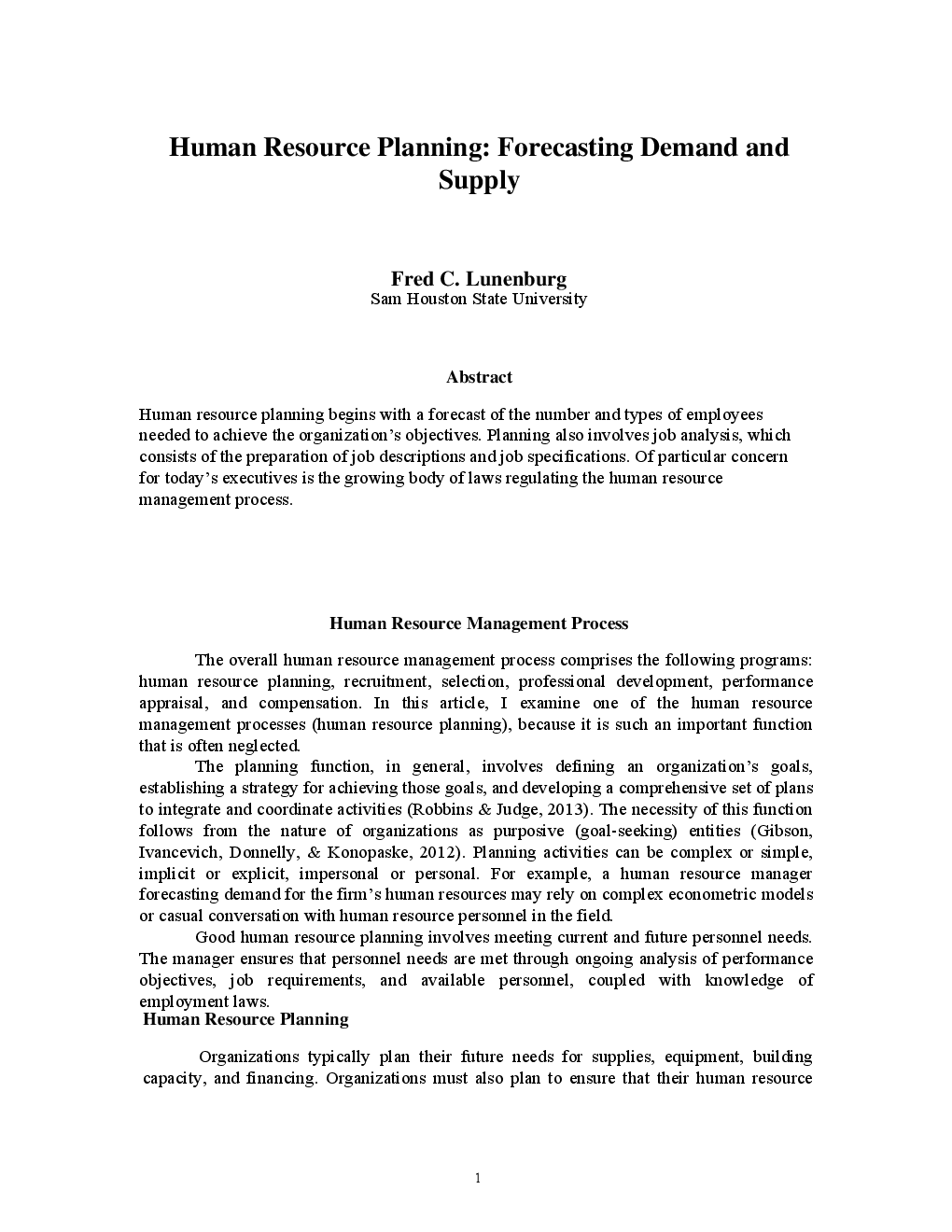Human Resource Planning Forecasting Demand and Supply - Page 3