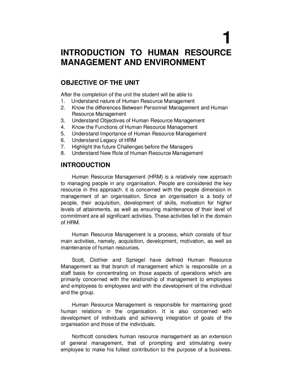 Introduction to Human Resource Management and Environment - Page 3