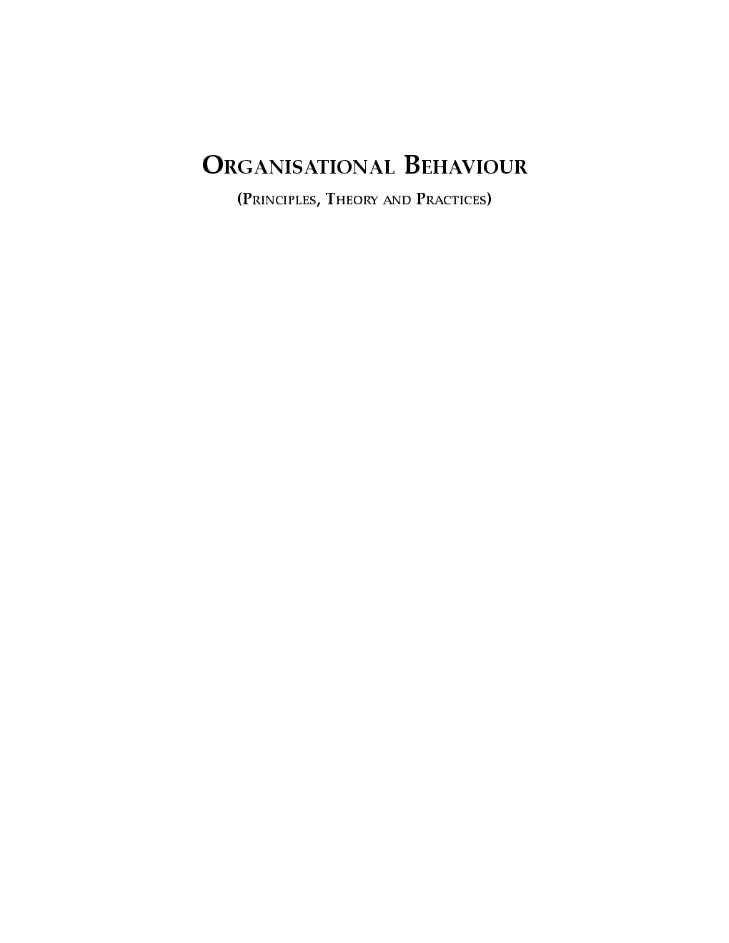 Organizational Behaviour - Page 2