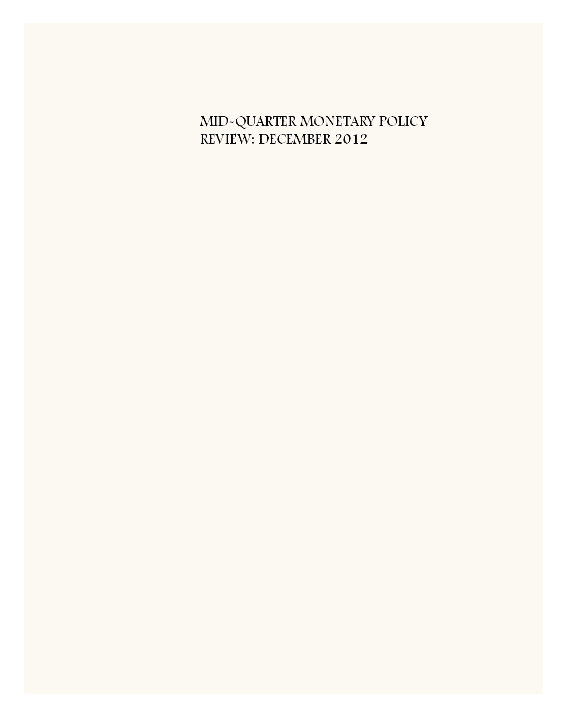 Reserve Bank of India Bulletin January 2013 Volume LXVII Number 1 - Page 5