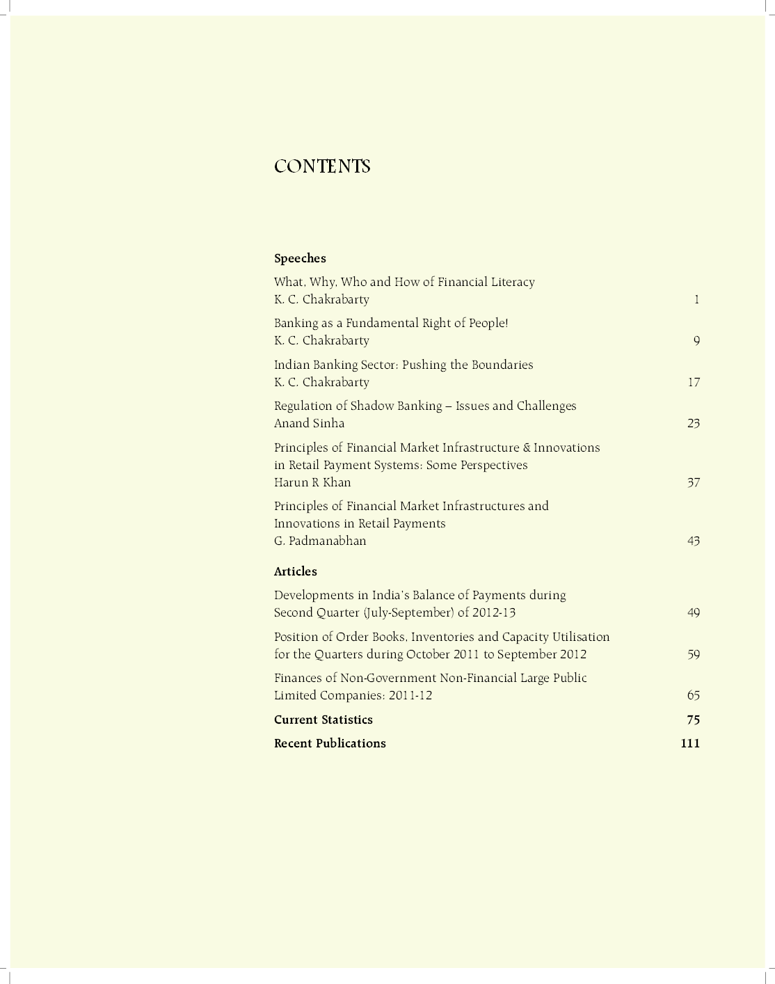 Reserve Bank of India Bulletin March 2013 Volume LXVII Number 3 - Page 3