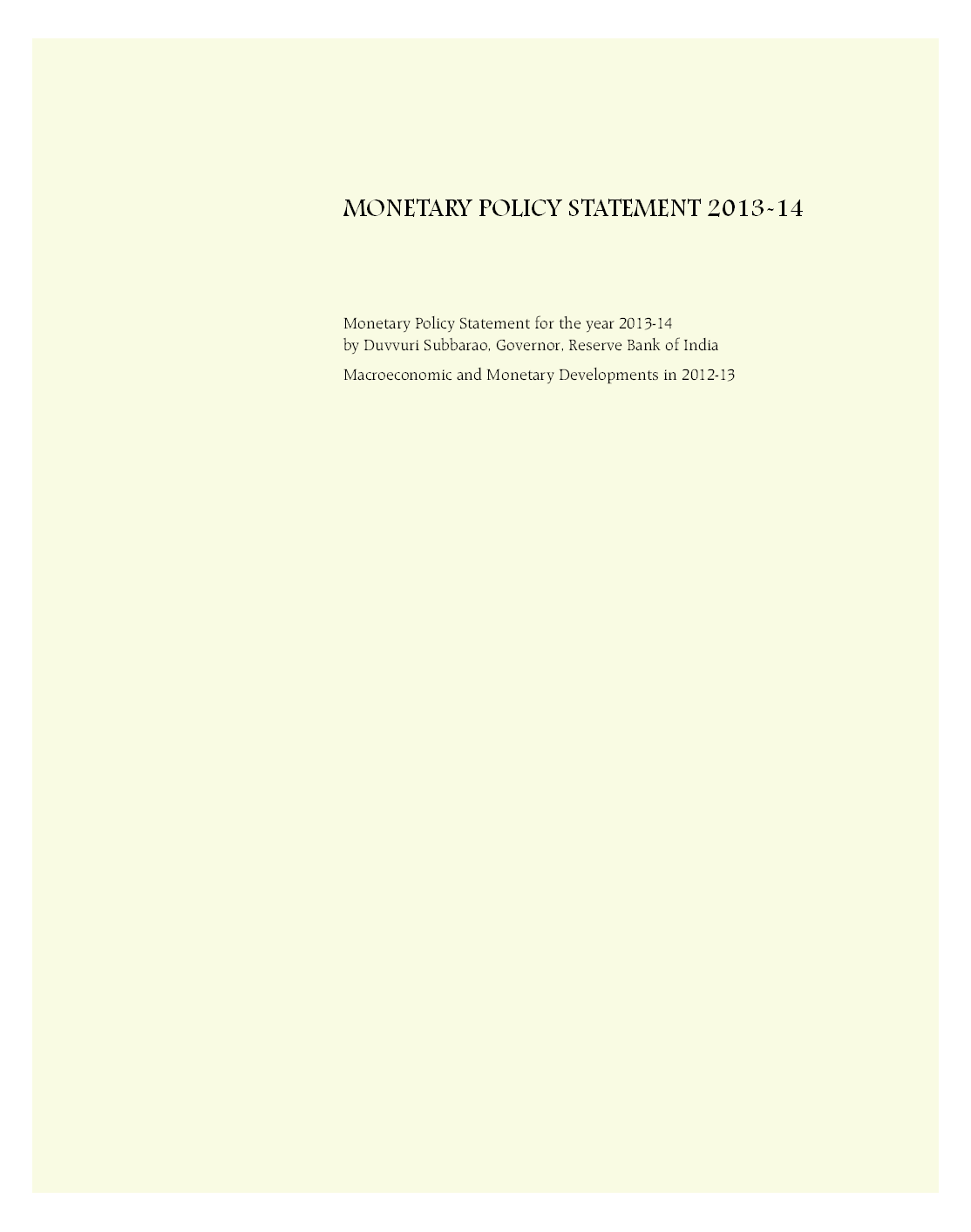 Reserve Bank of India Bulletin May 2013 Volume LXVII Number 5 - Page 5