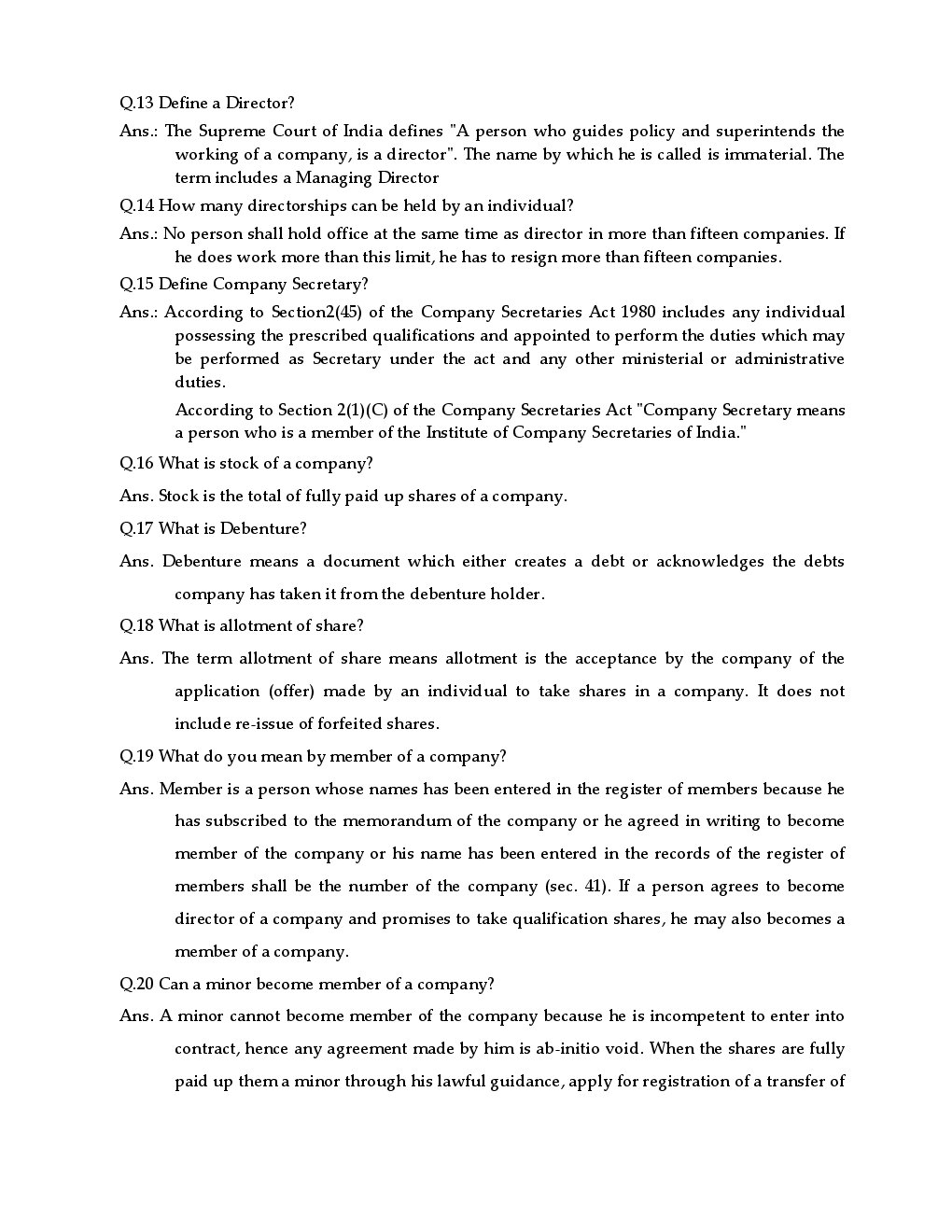 Company Law and Secretarial Practice Notes - Page 4