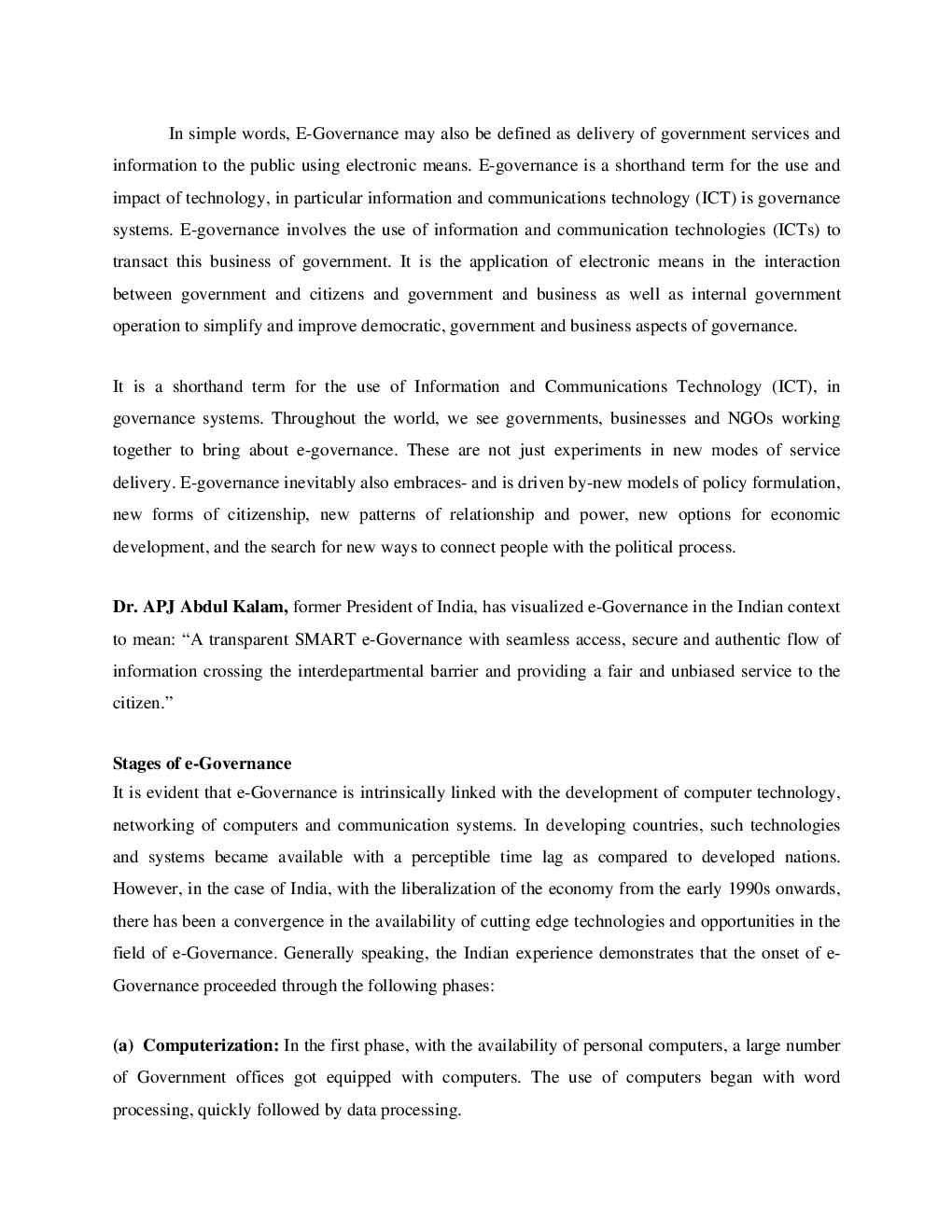 eGovernance Initiatives in India - Page 4