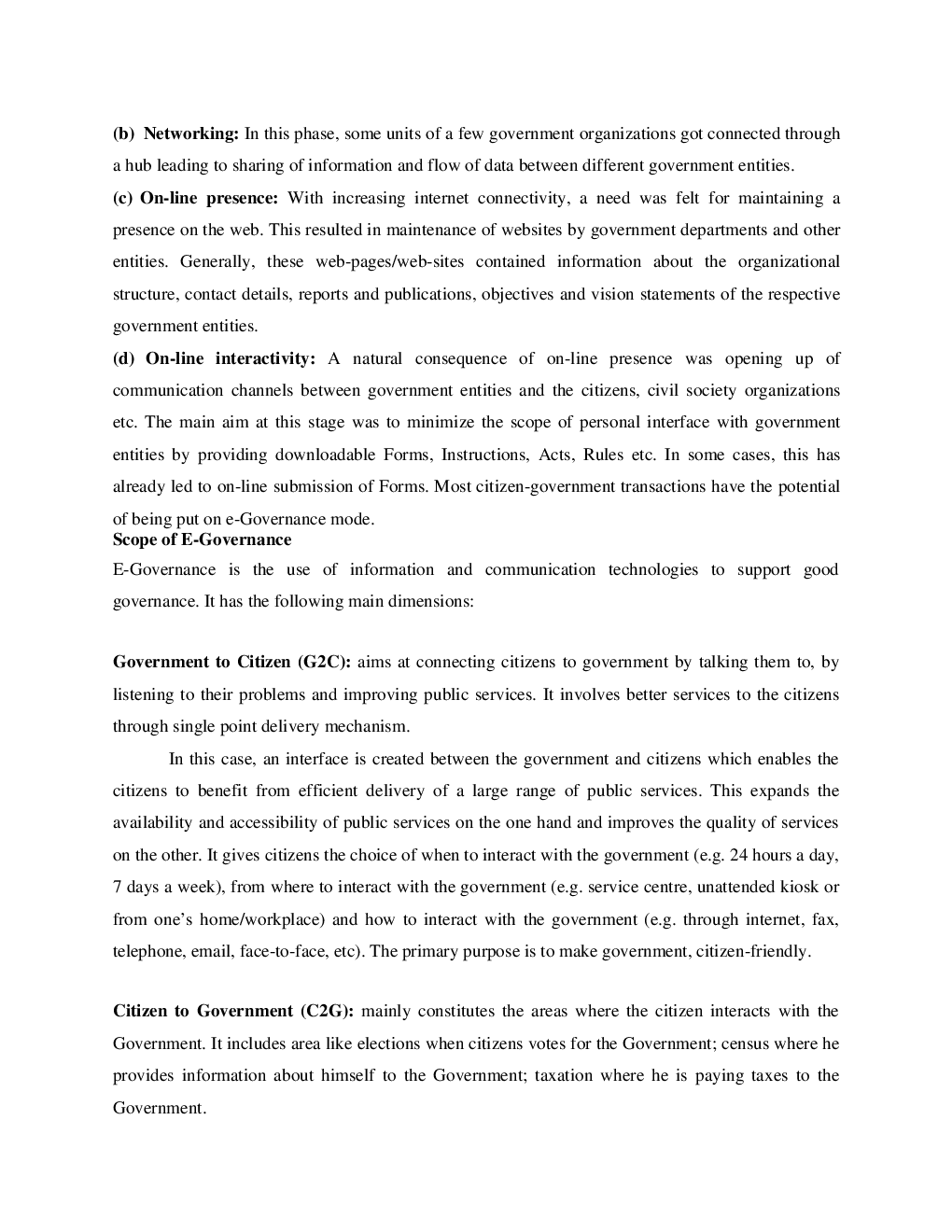 eGovernance Initiatives in India - Page 5