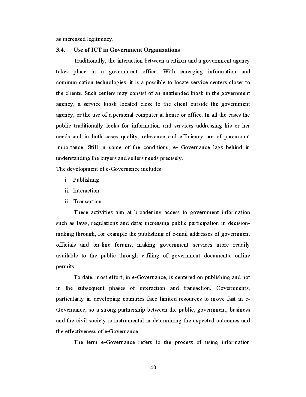 History and Development of e-Governance - Page 5