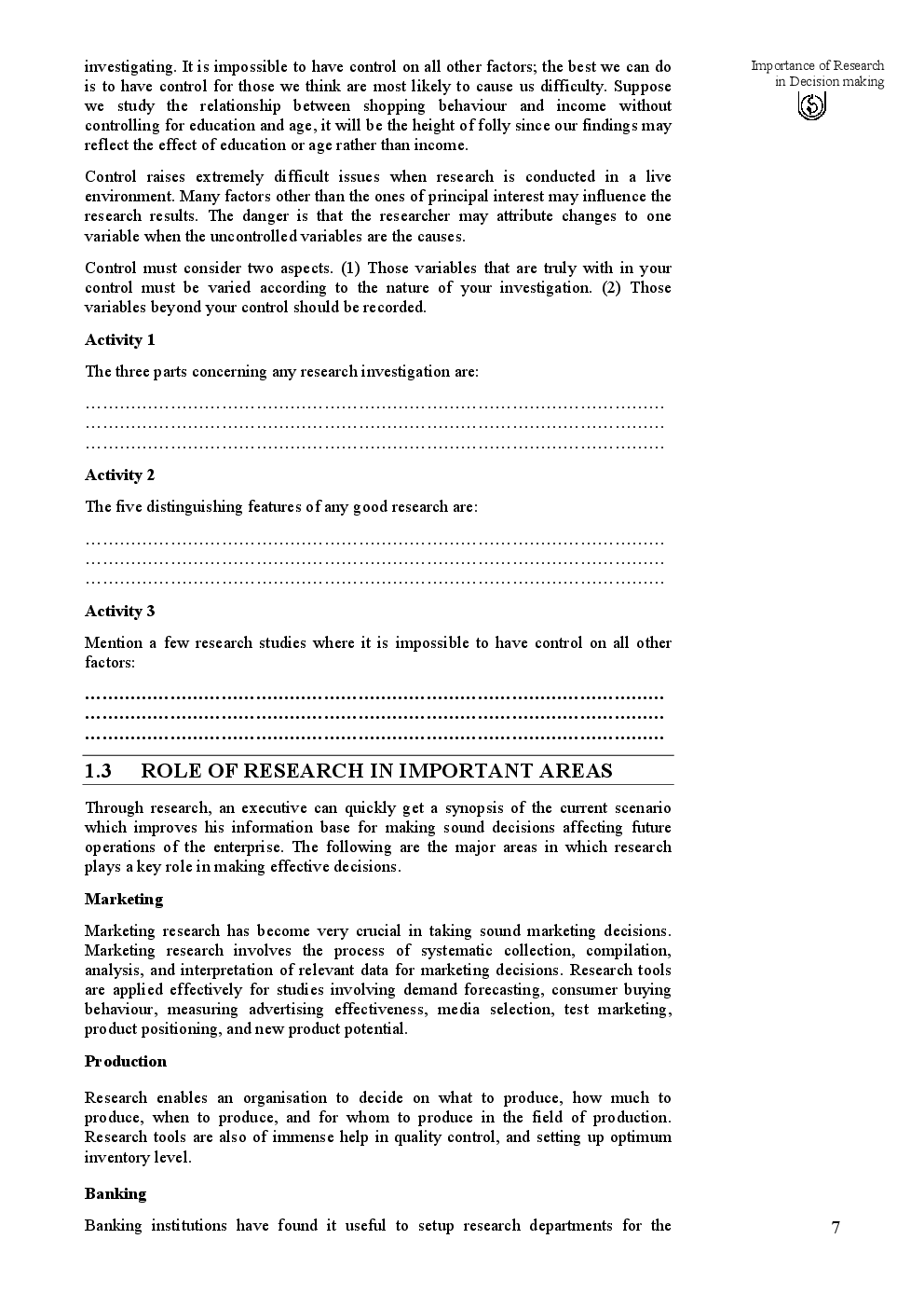 Research  Methodology for Managerial Decisions - Page 4