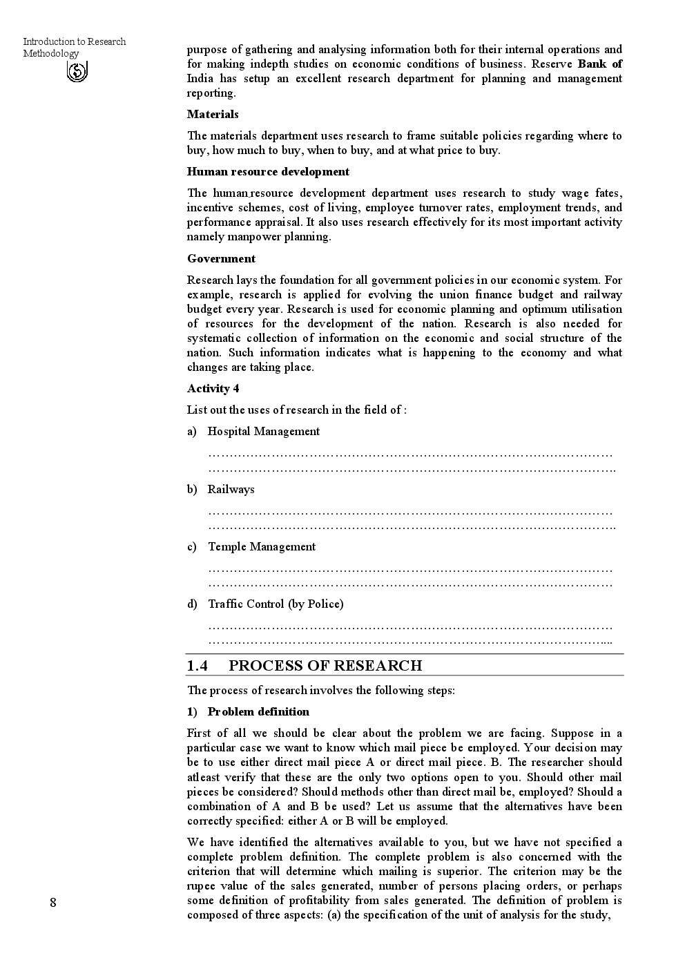 Research  Methodology for Managerial Decisions - Page 5