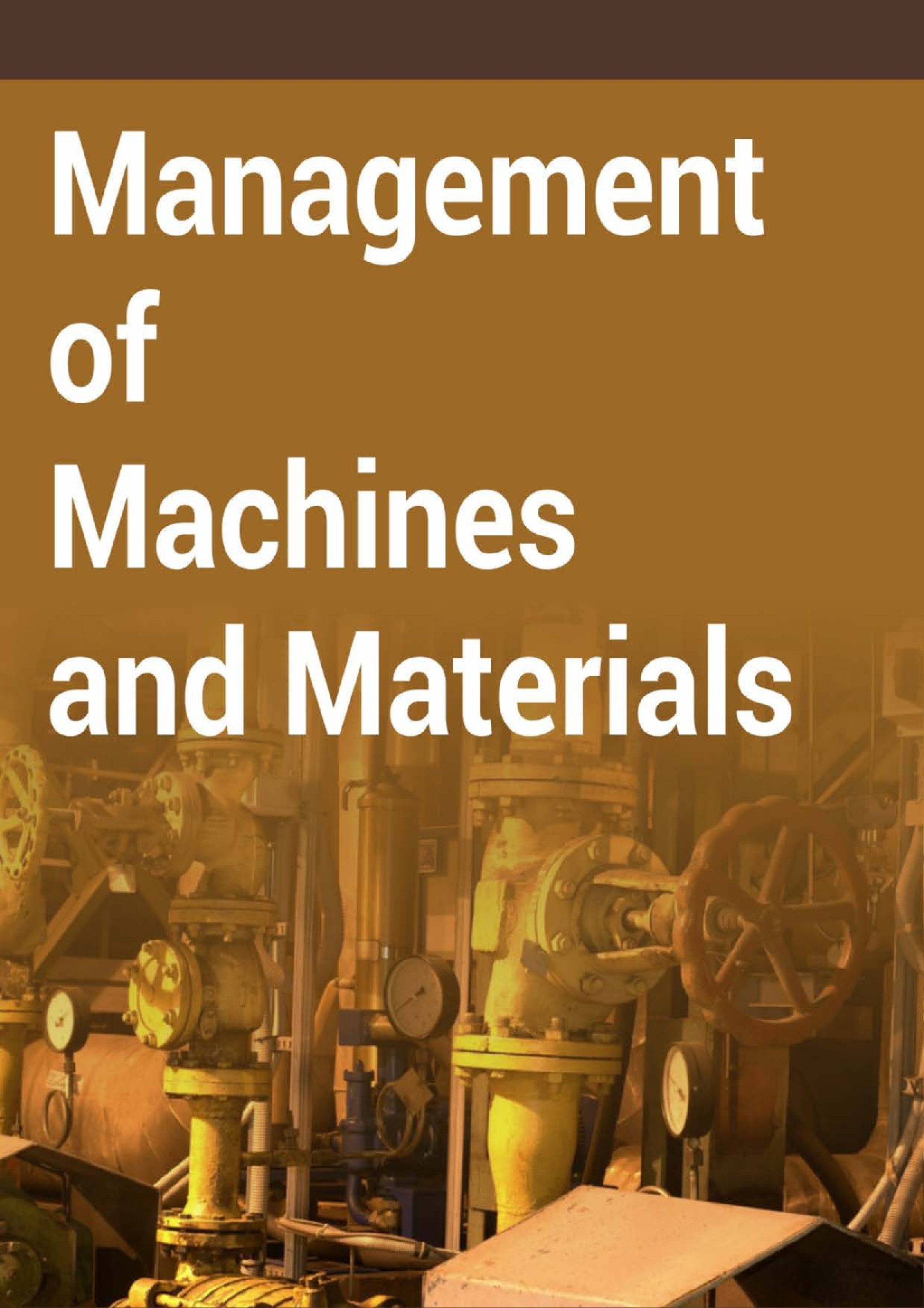 Management of Machines and Materials - Page 1