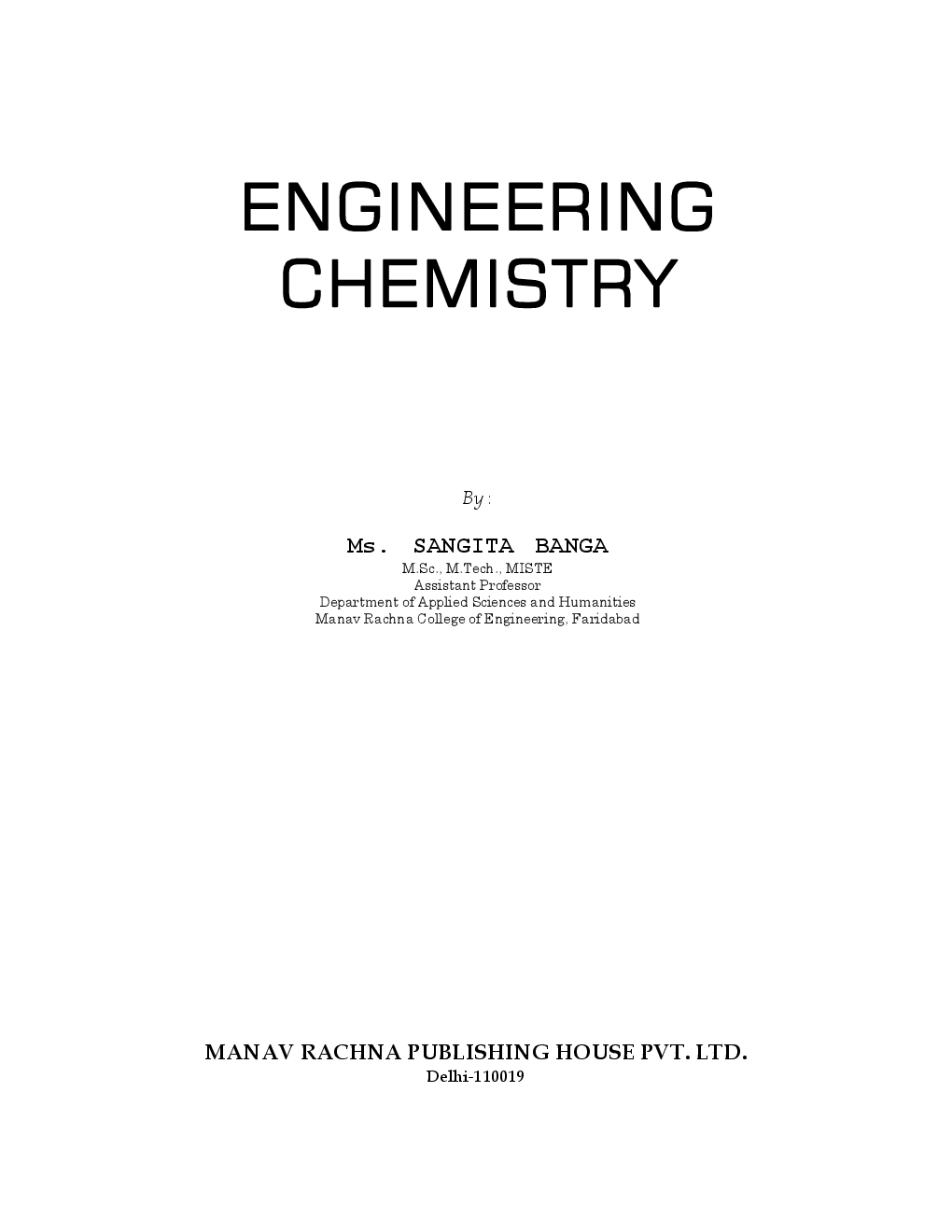 Engineering Chemistry Vol-I - Page 2