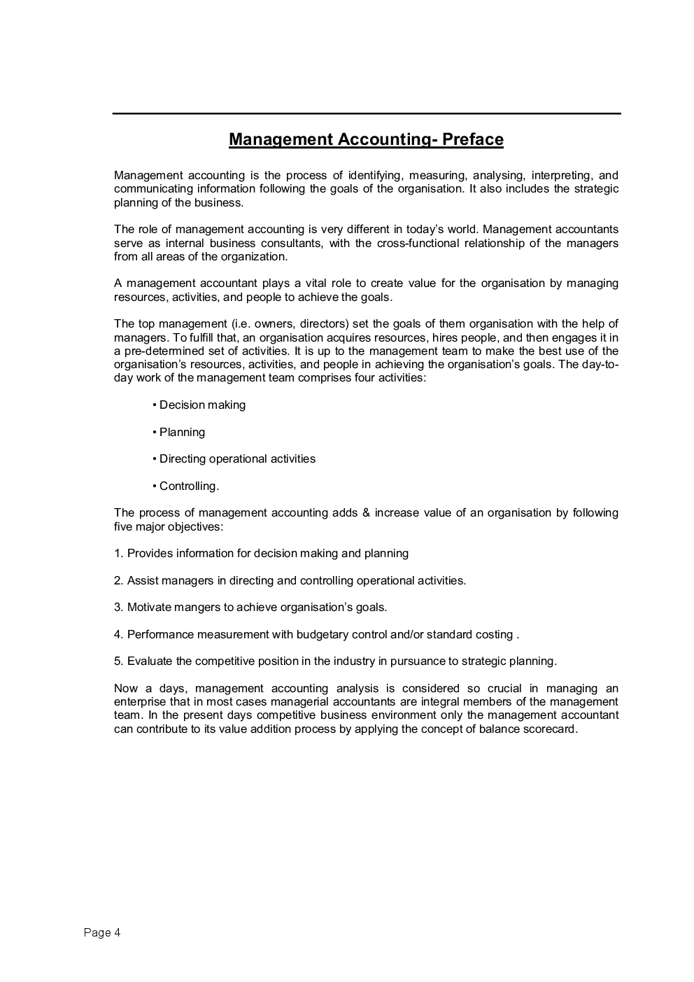 Advance Management Accounting - Page 5