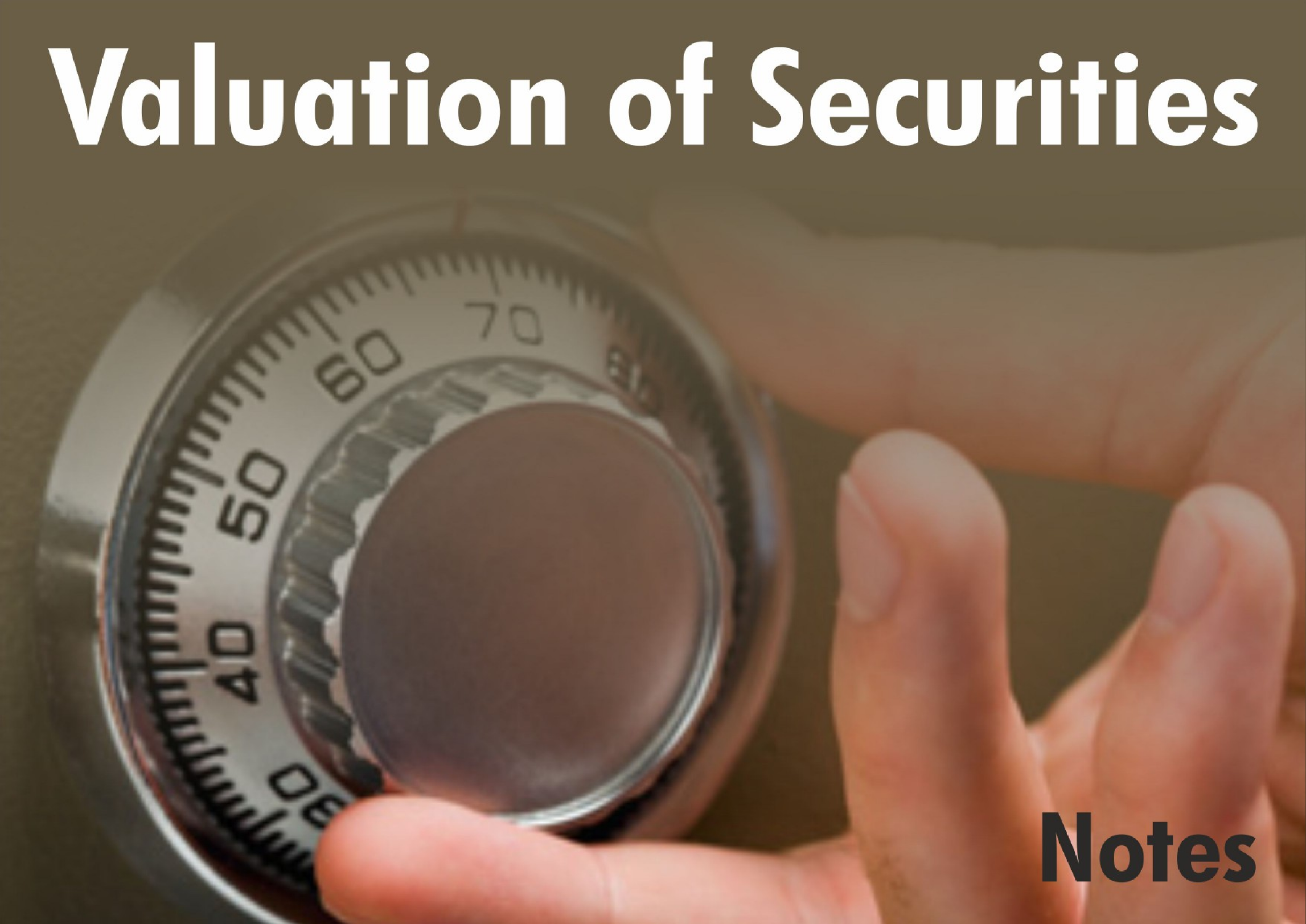 Valuation of Securities - Page 1