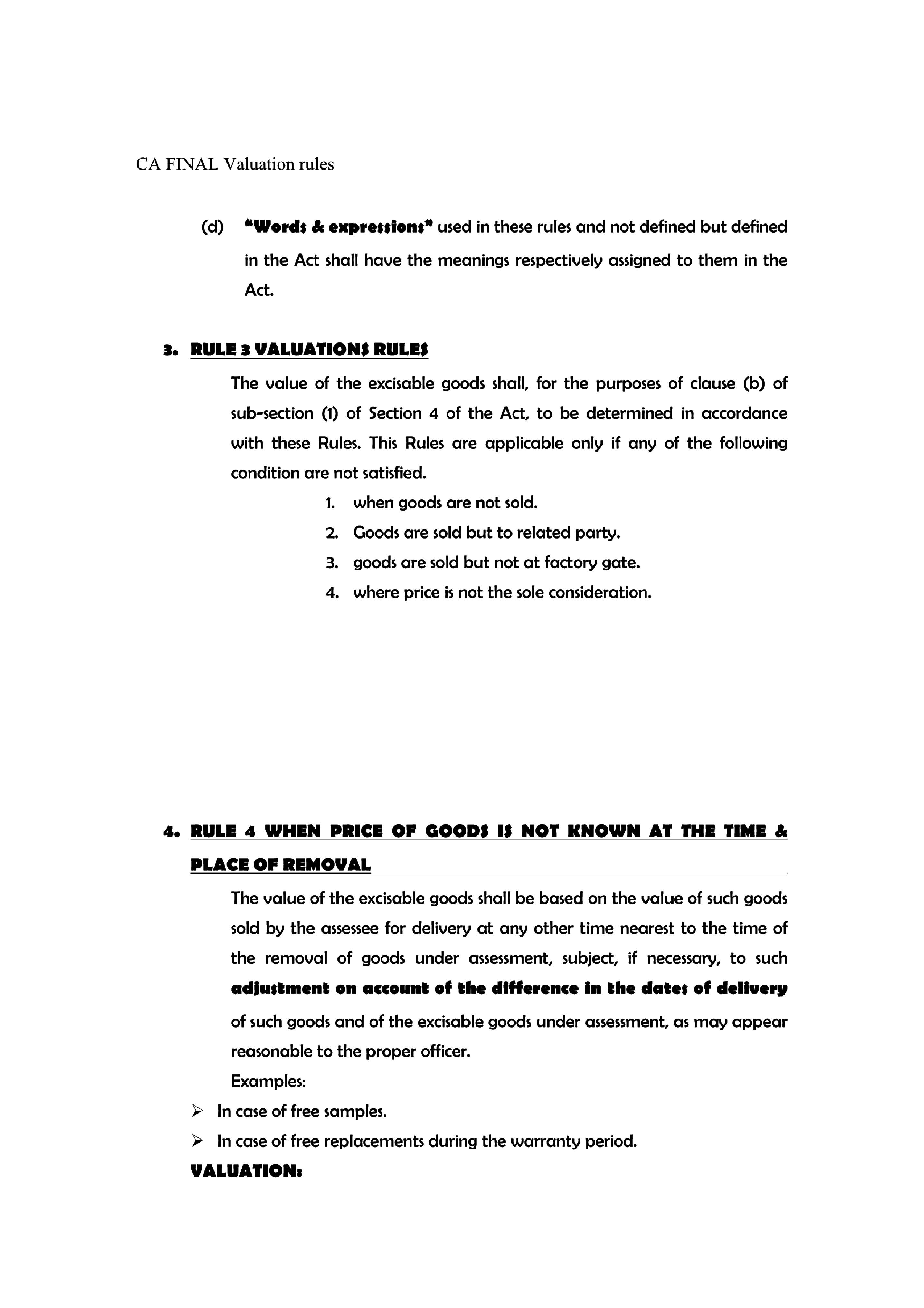 Valuation Rules - Page 3