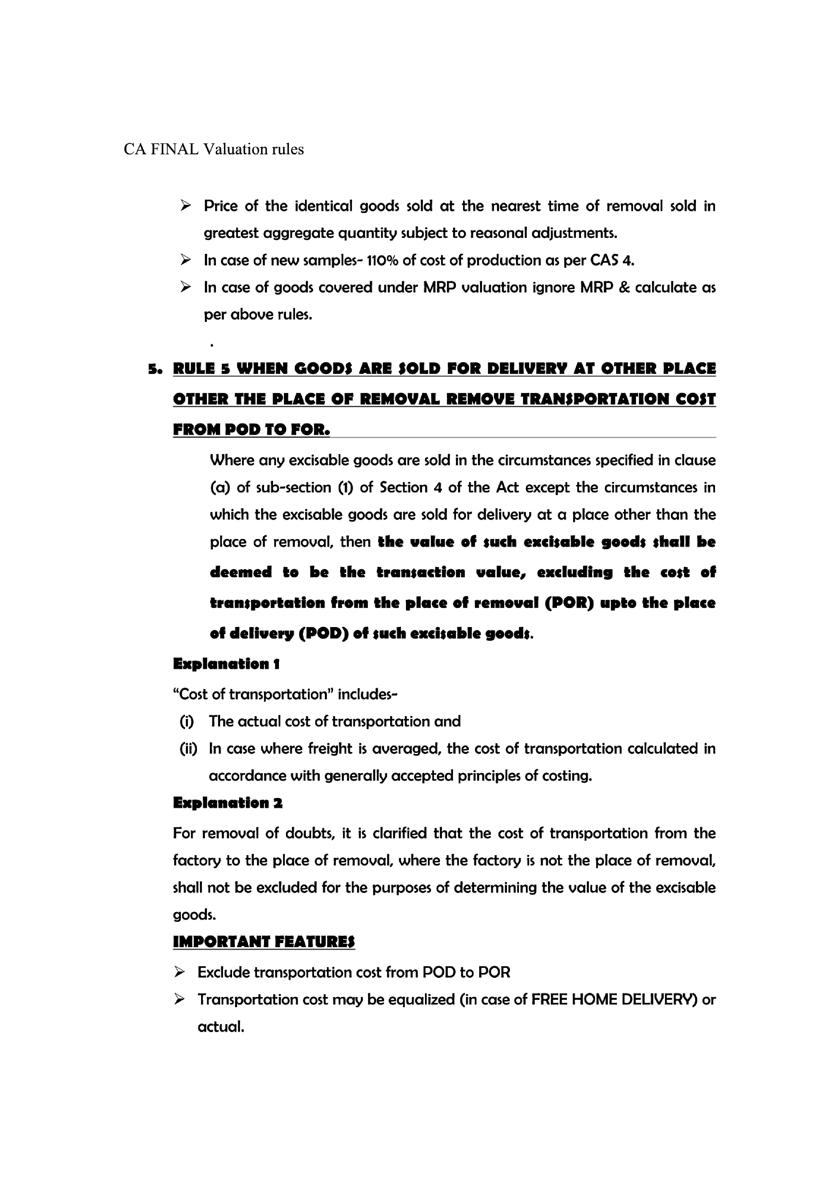 Valuation Rules - Page 4