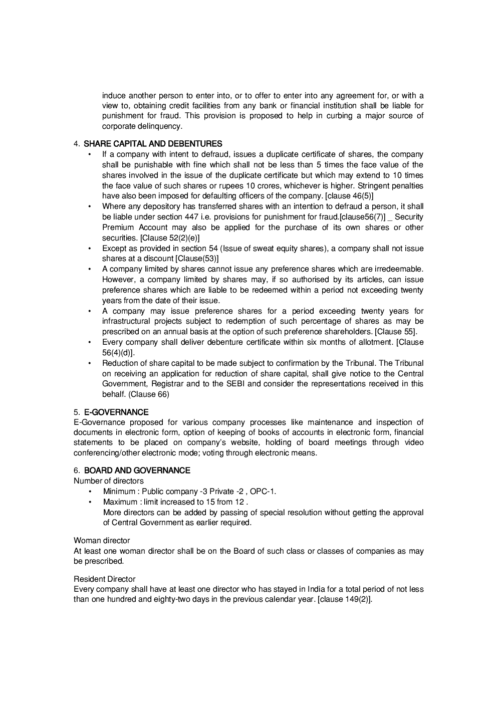Highlights of the Companies Bill - Page 5