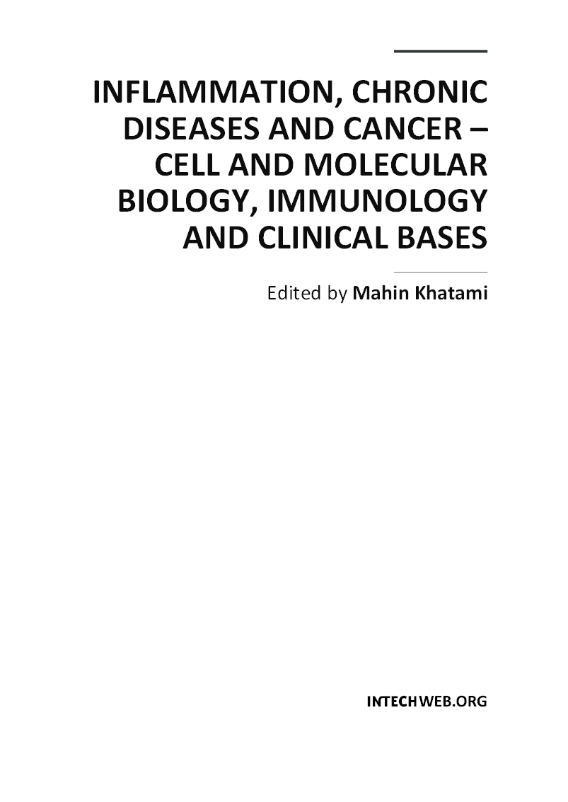 Inflammation Chronic Diseases and Cancer-Cell and Molecular Biology Immunology and Clinical Bases - Page 2